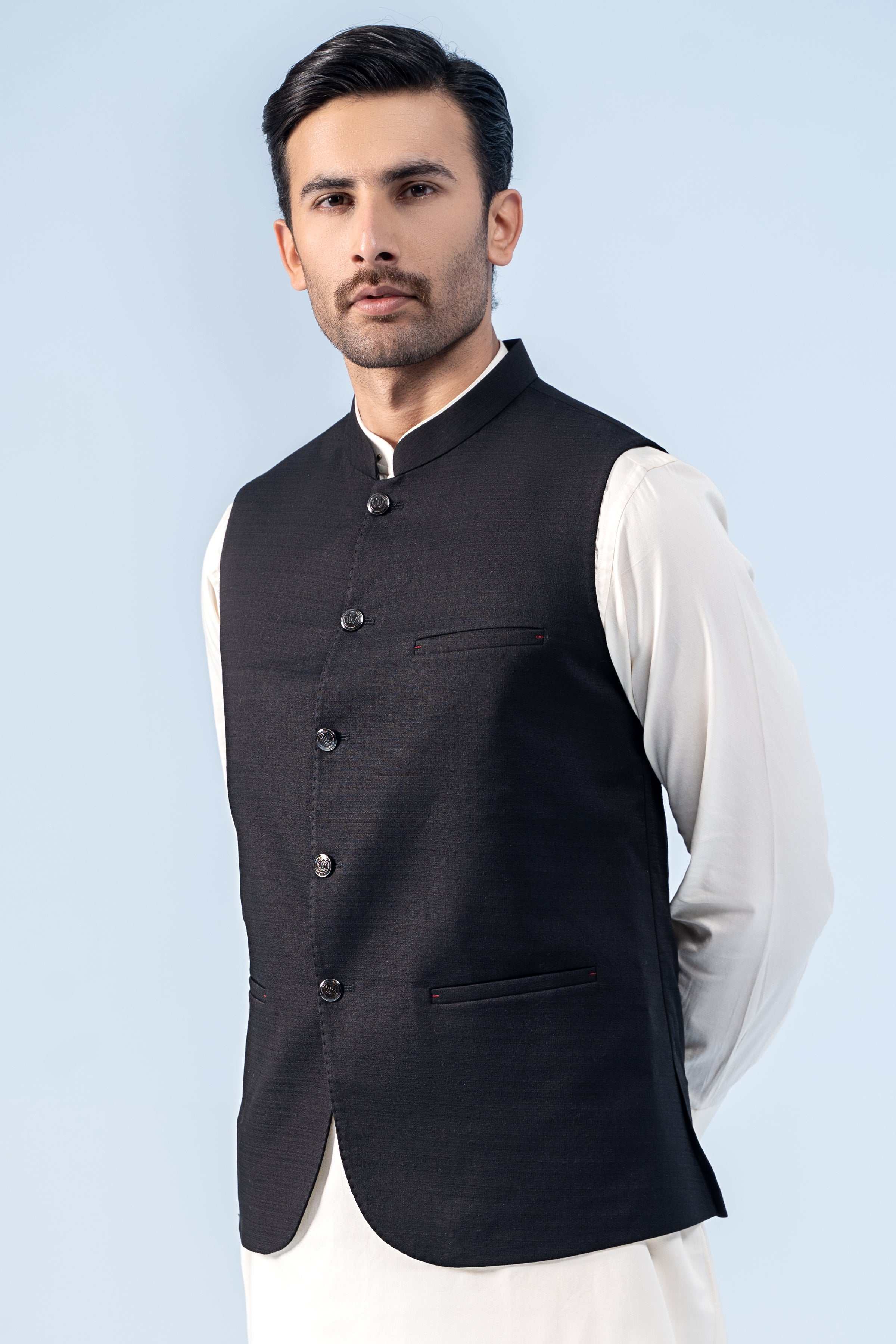 WAISTCOAT BLACK - Charcoal Clothing