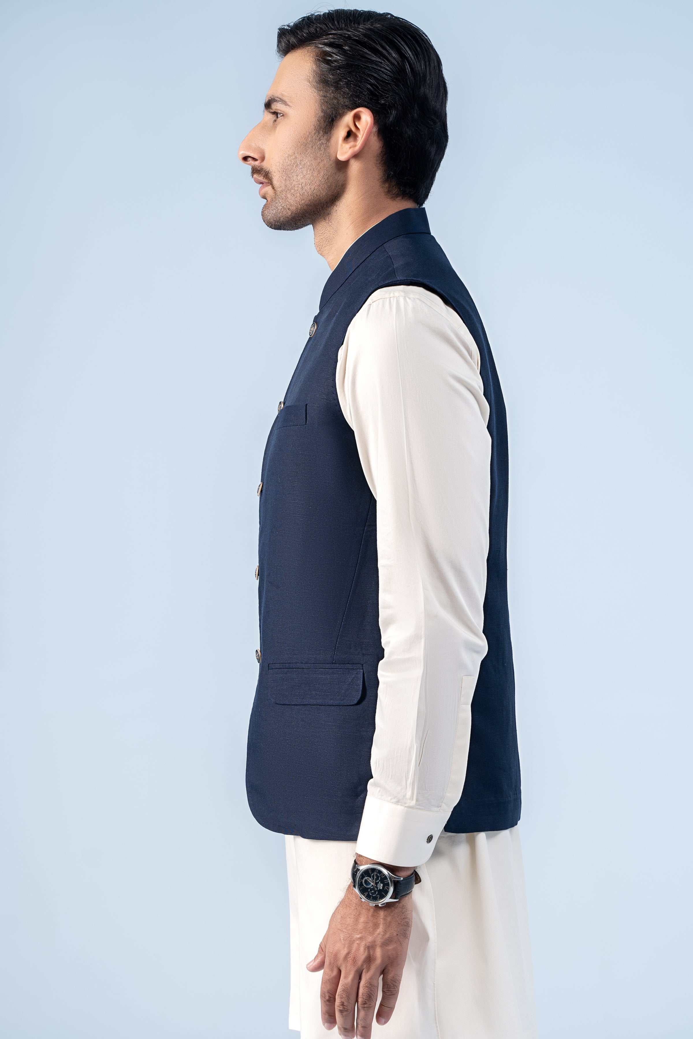 WAISTCOAT DARK NAVY - Charcoal Clothing
