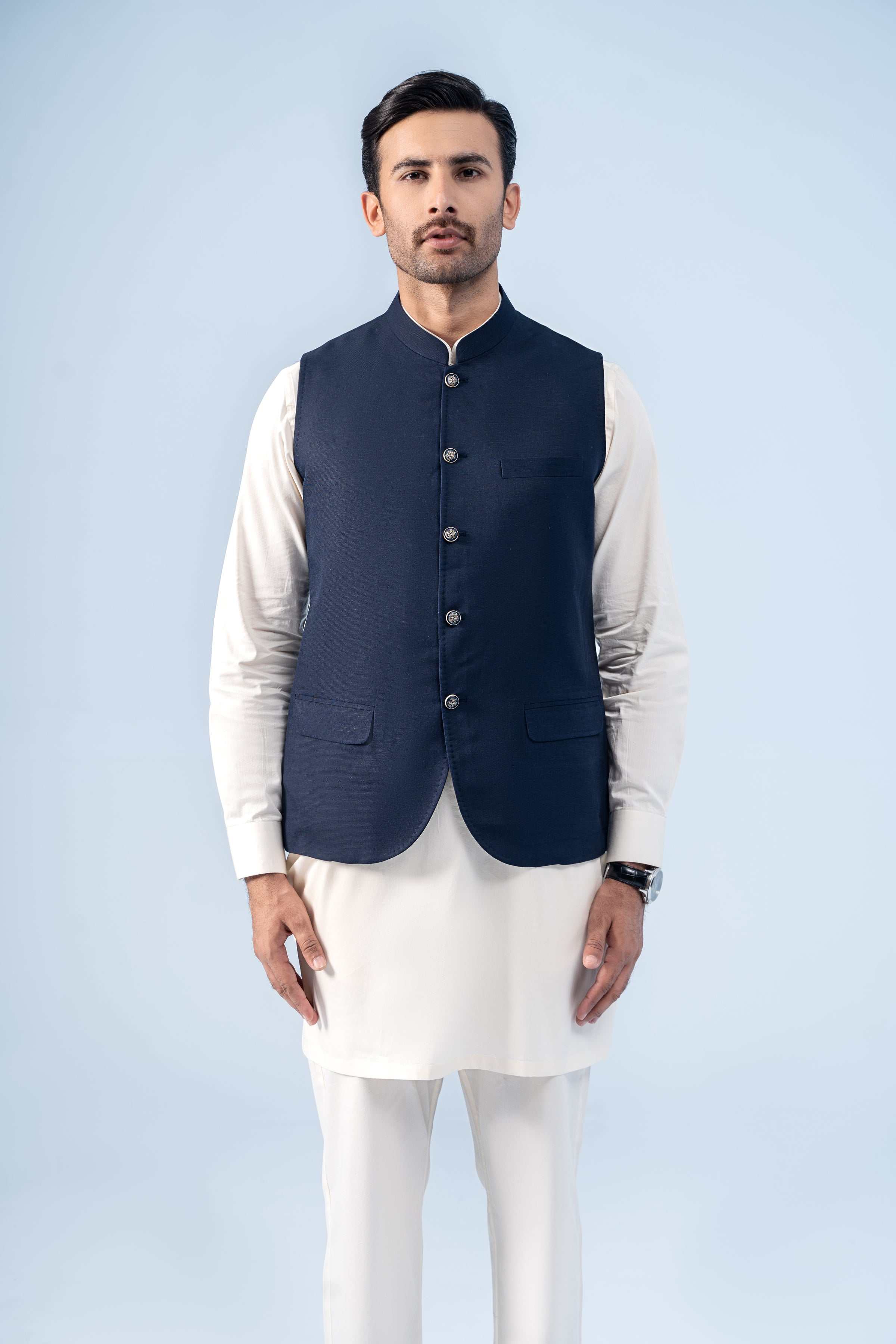 WAISTCOAT DARK NAVY - Charcoal Clothing