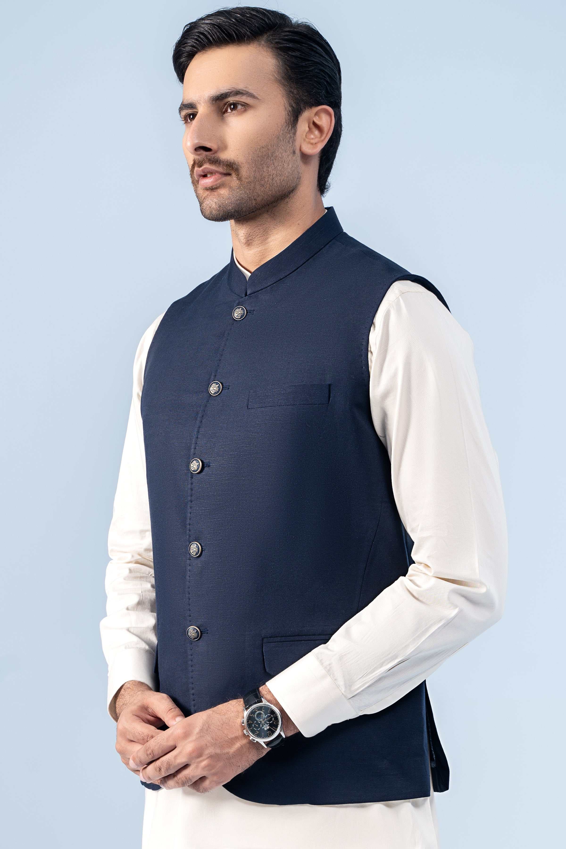 WAISTCOAT DARK NAVY - Charcoal Clothing