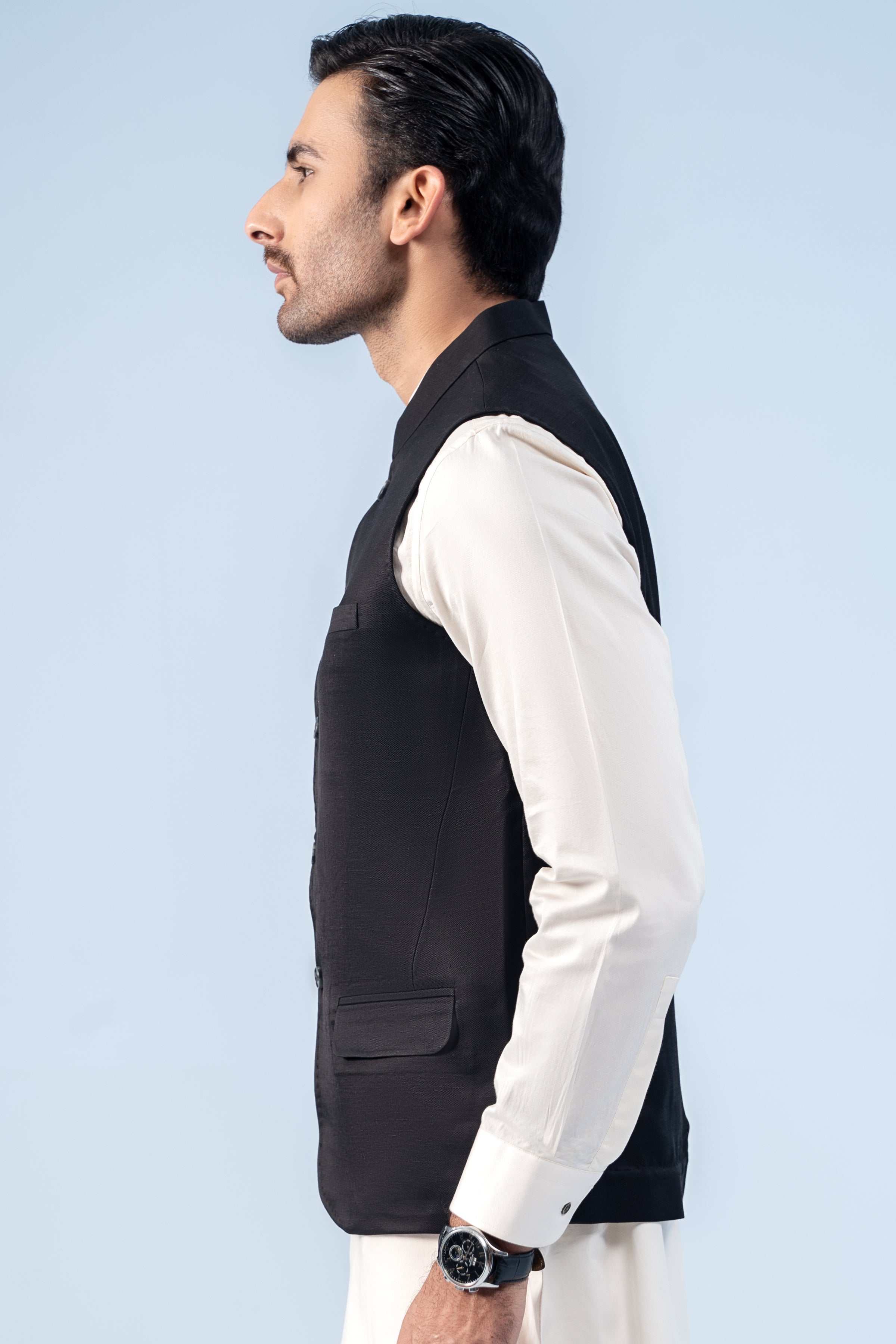 WAISTCOAT BLACK - Charcoal Clothing