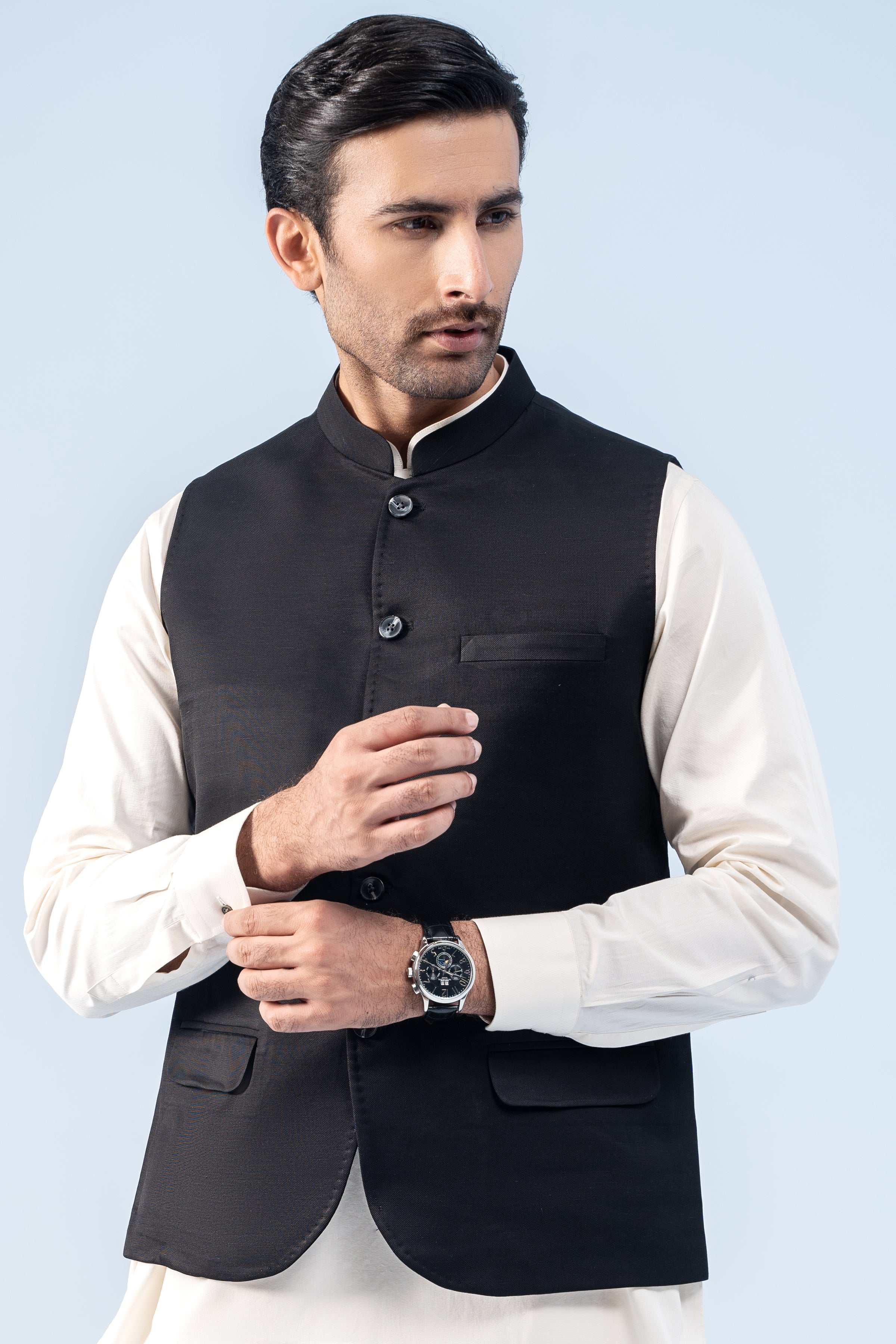 WAISTCOAT BLACK - Charcoal Clothing