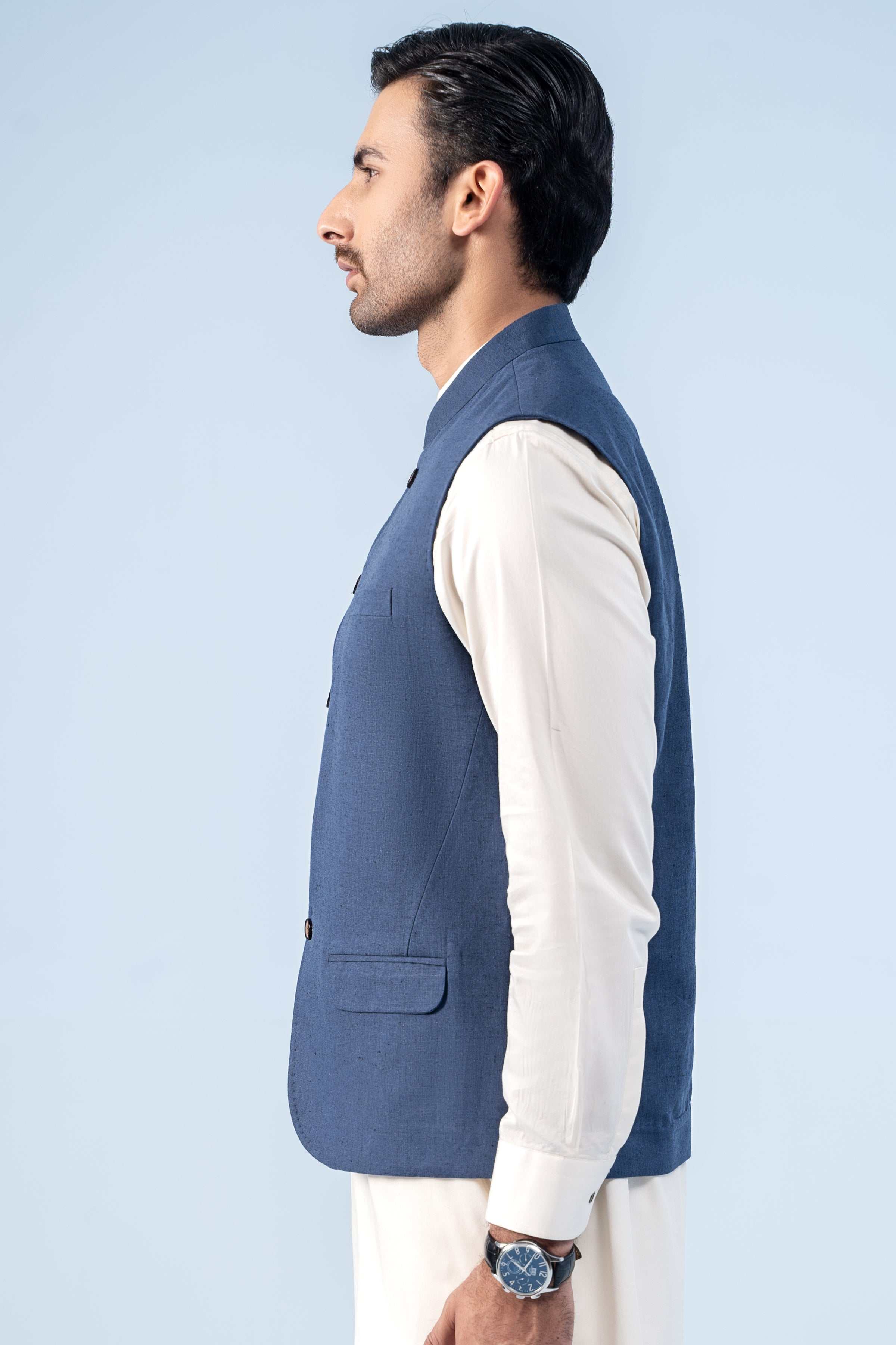 WAISTCOAT NAVY - Charcoal Clothing