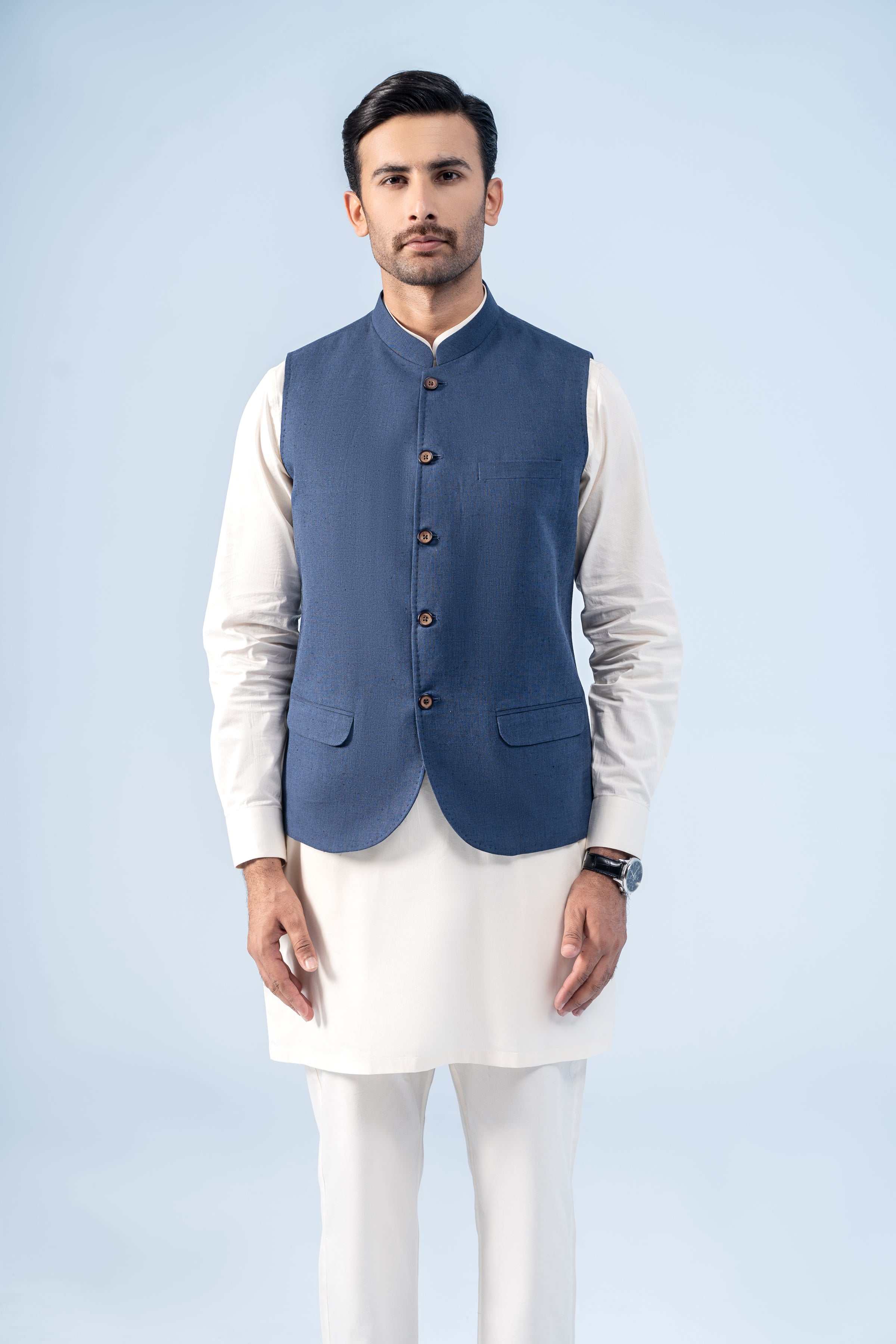 WAISTCOAT NAVY - Charcoal Clothing