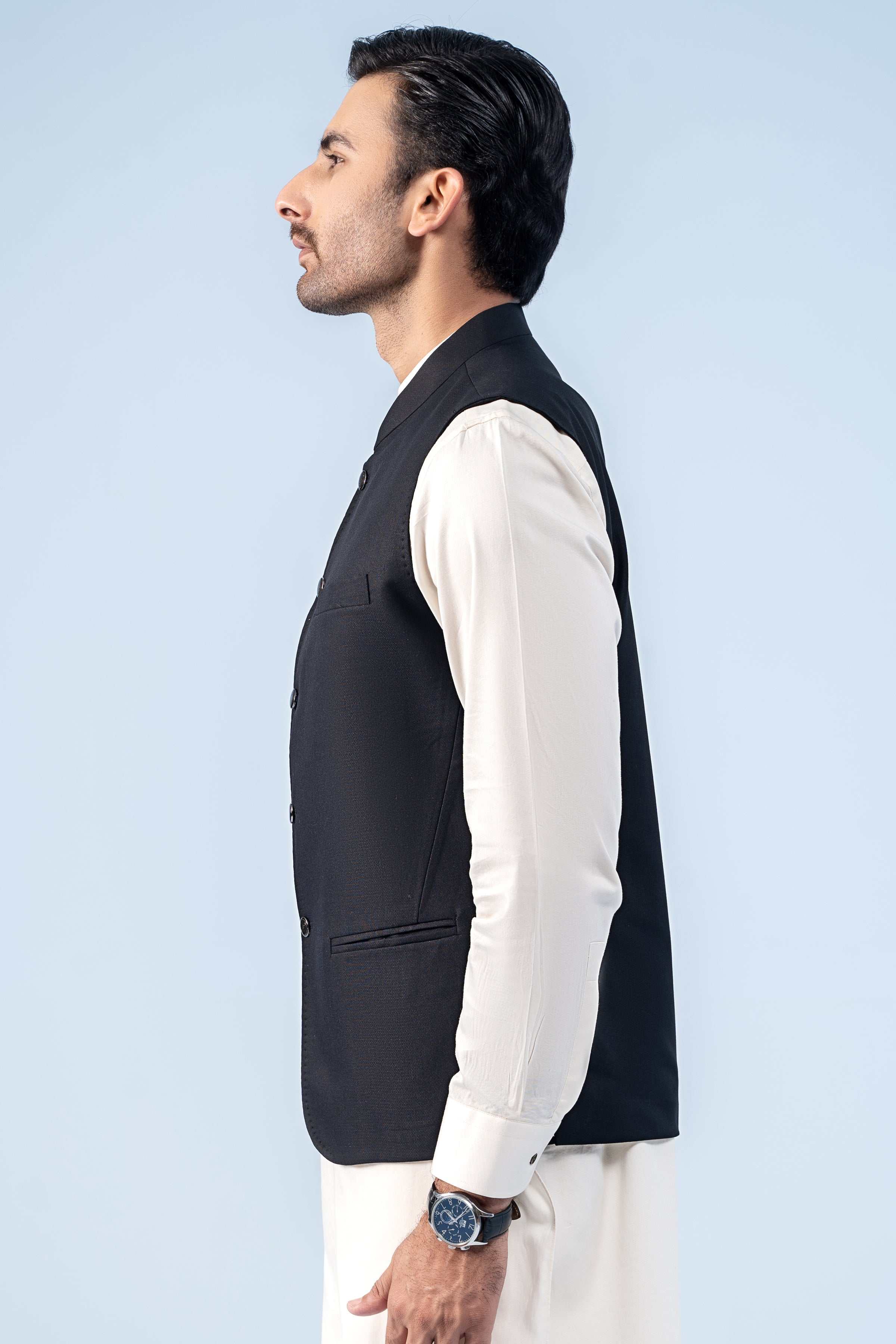 WAISTCOAT BLACK - Charcoal Clothing