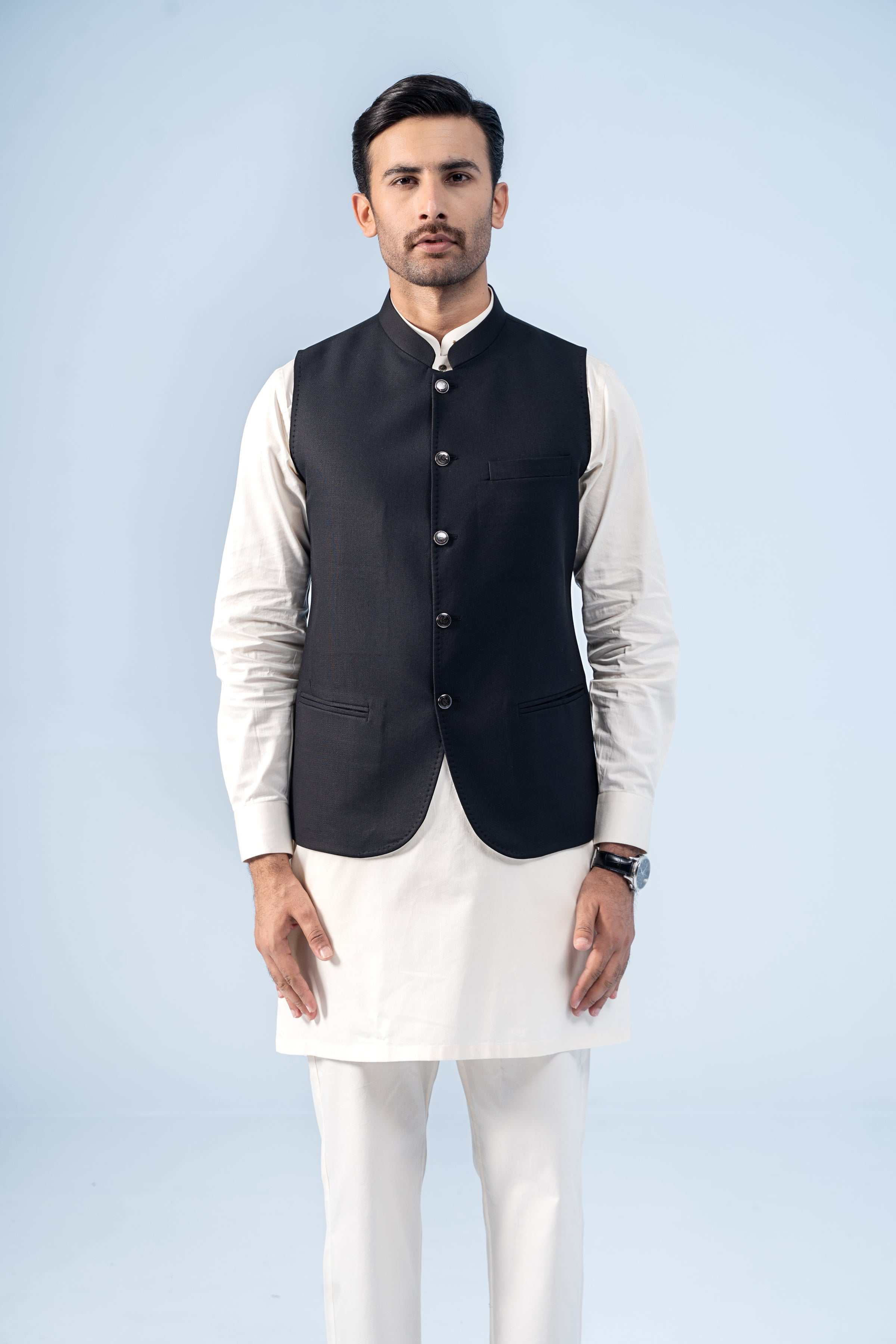 WAISTCOAT BLACK - Charcoal Clothing
