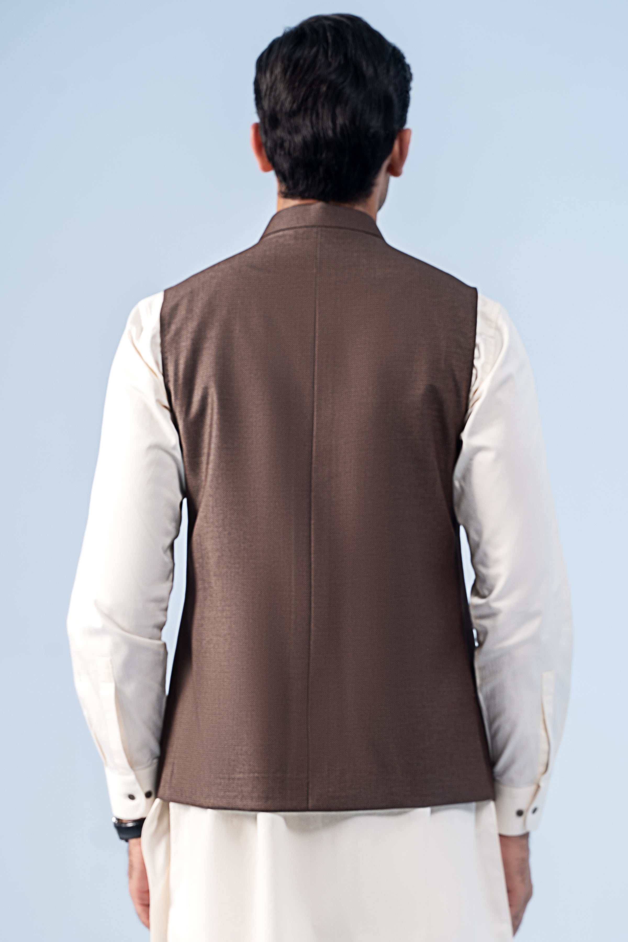 WAISTCOAT MID BROWN - Charcoal Clothing
