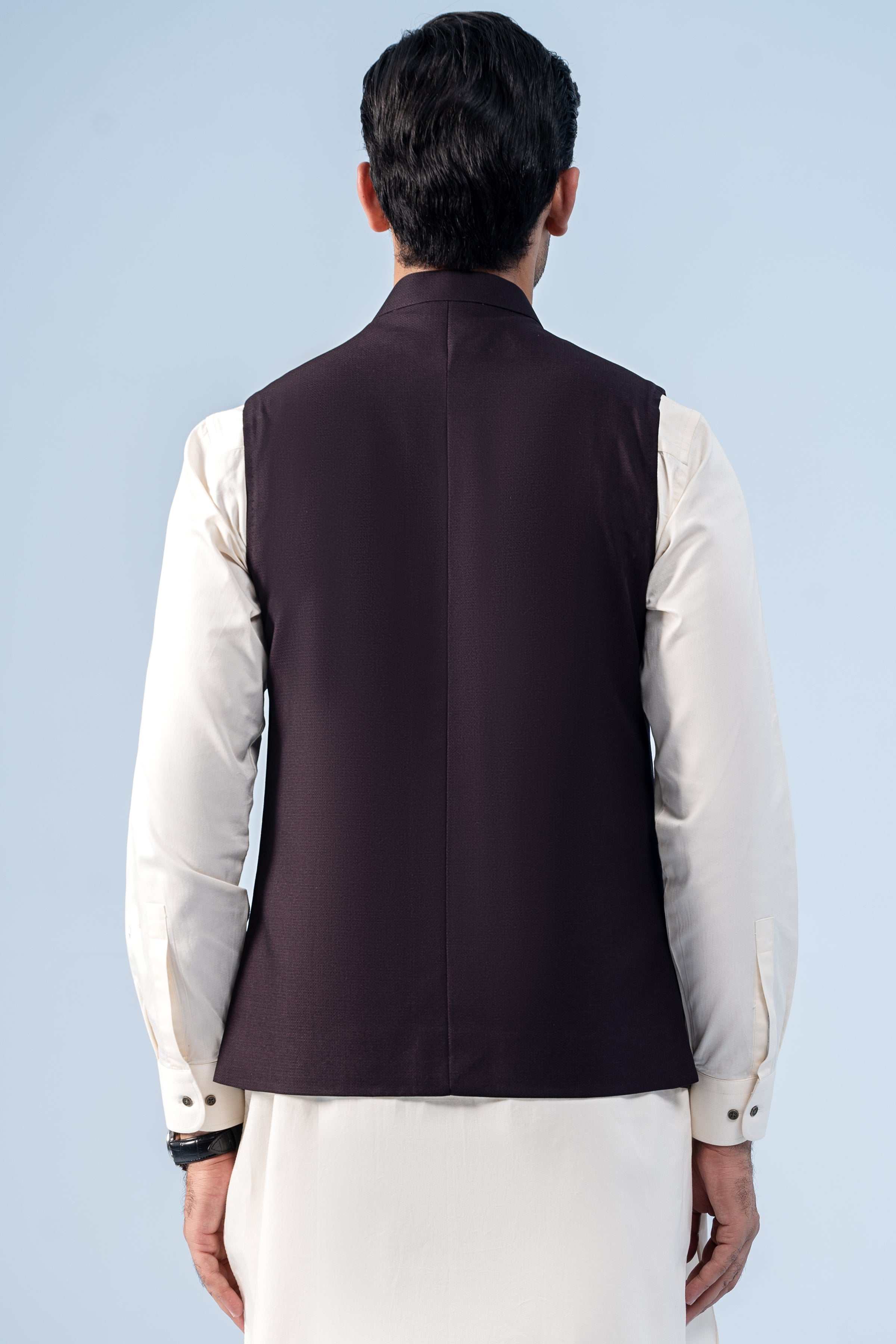 WAISTCOAT DEEP MAROON - Charcoal Clothing