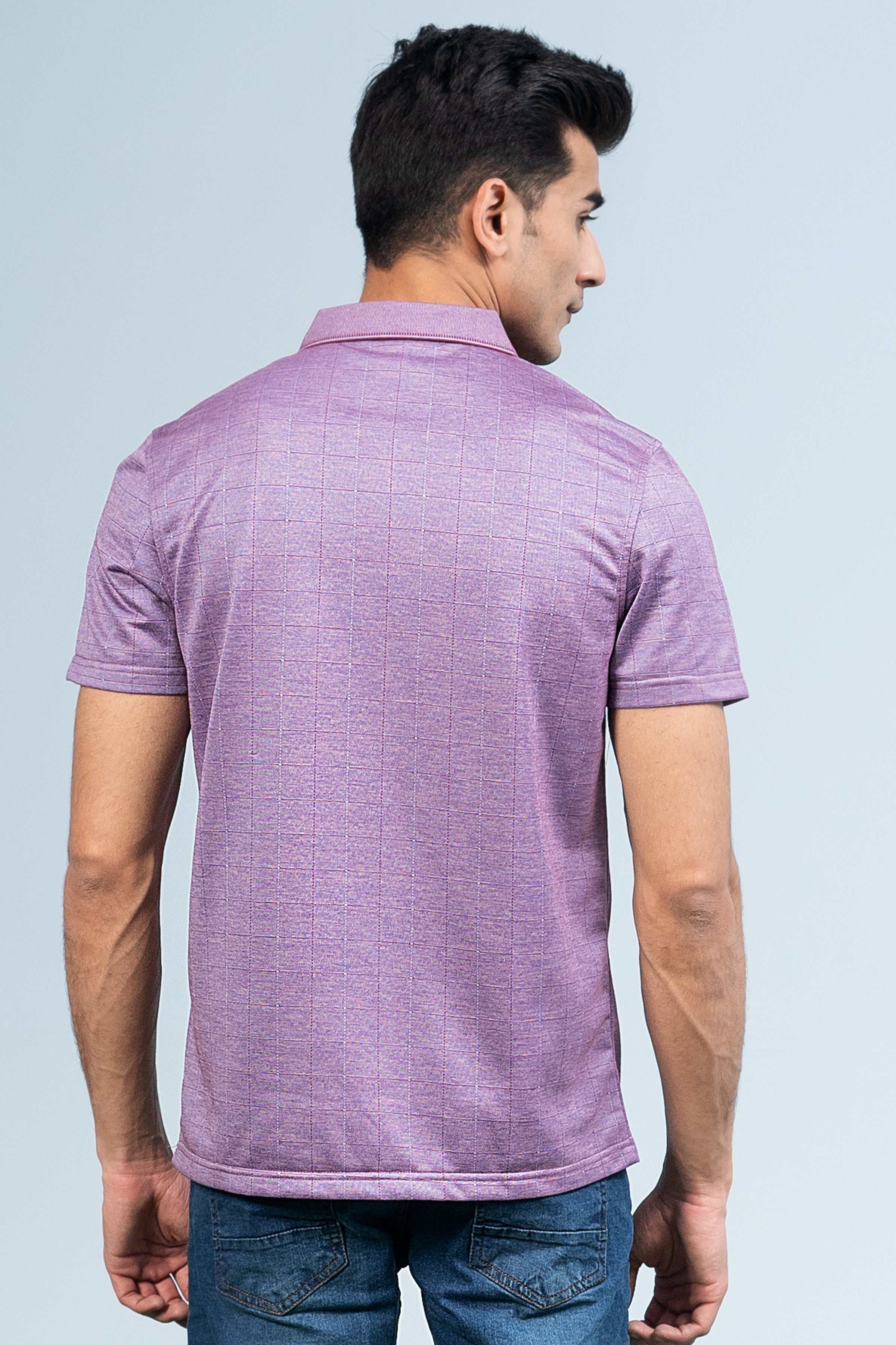 EXECUTIVE ICONIC POLO PURPLE - Charcoal Clothing