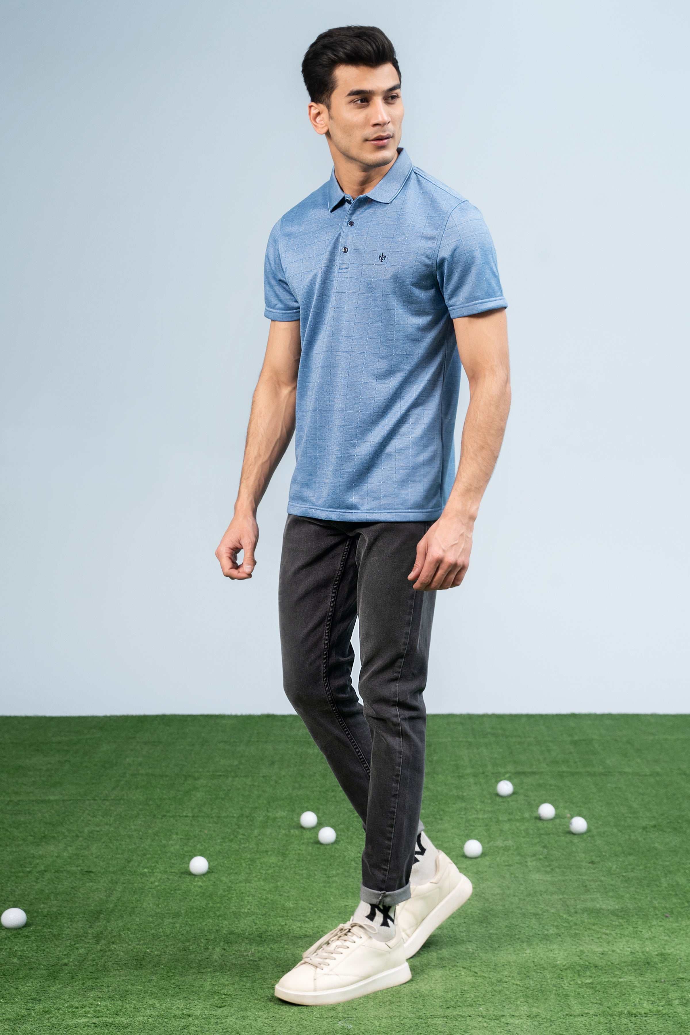 EXECUTIVE ICONIC POLO BLUE - Charcoal Clothing