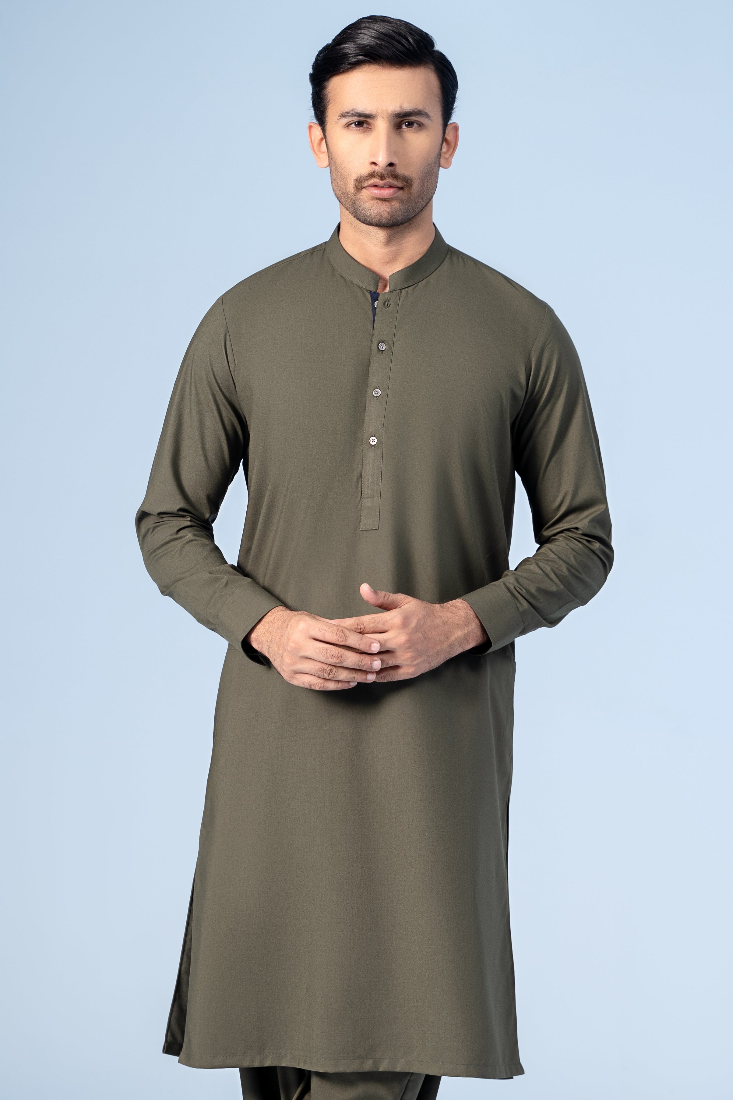 SHALWAR KAMEEZ OLIVE - Charcoal Clothing