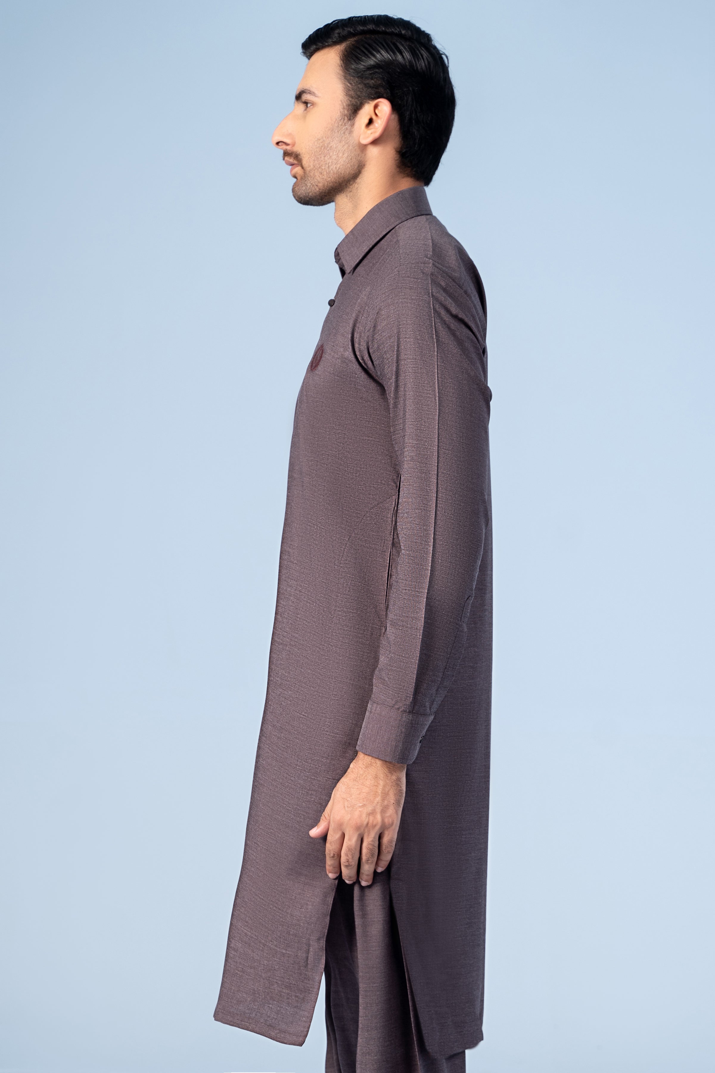 SHALWAR KAMEEZ DARK PLUM - Charcoal Clothing