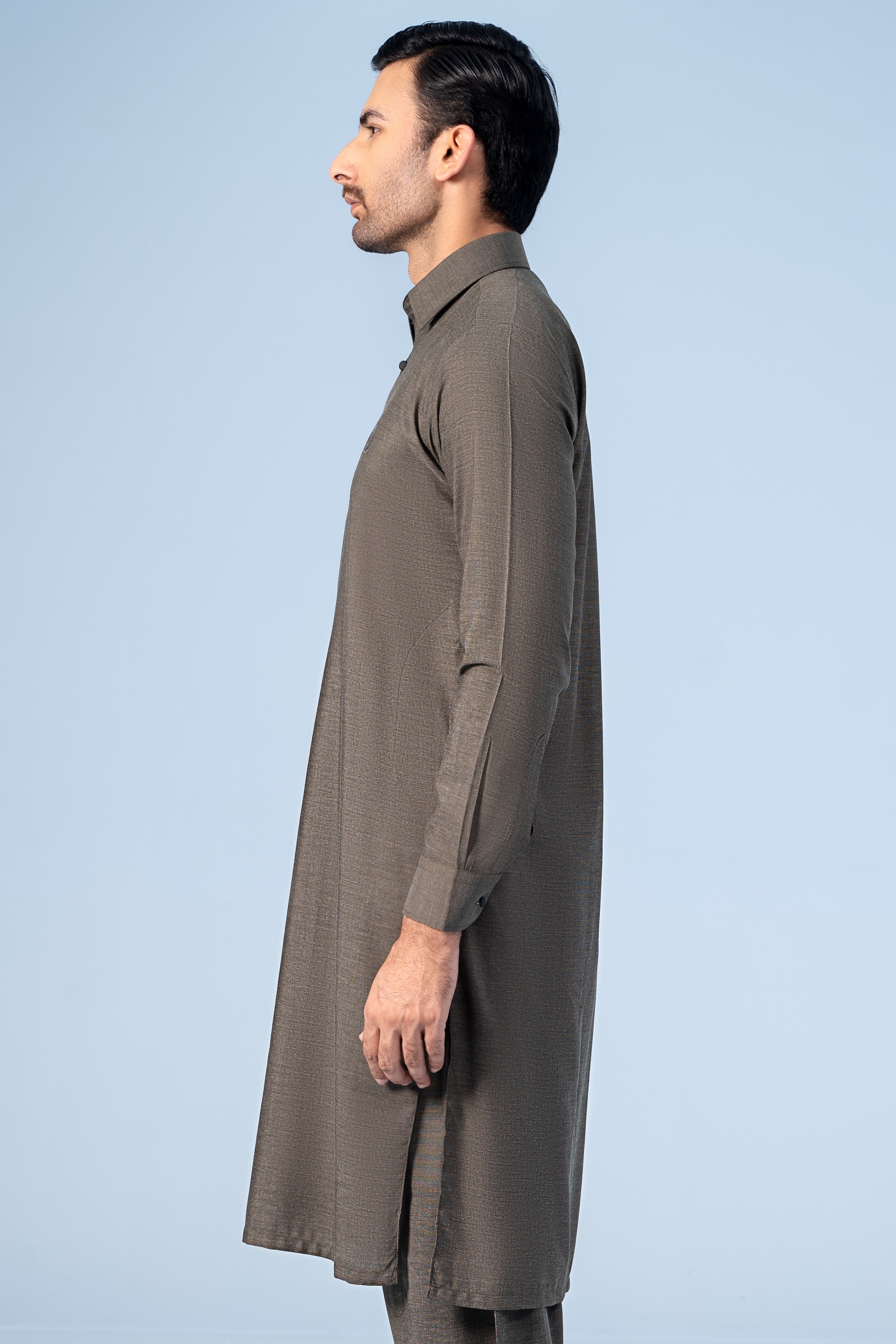 SHALWAR KAMEEZ DARK OLIVE - Charcoal Clothing