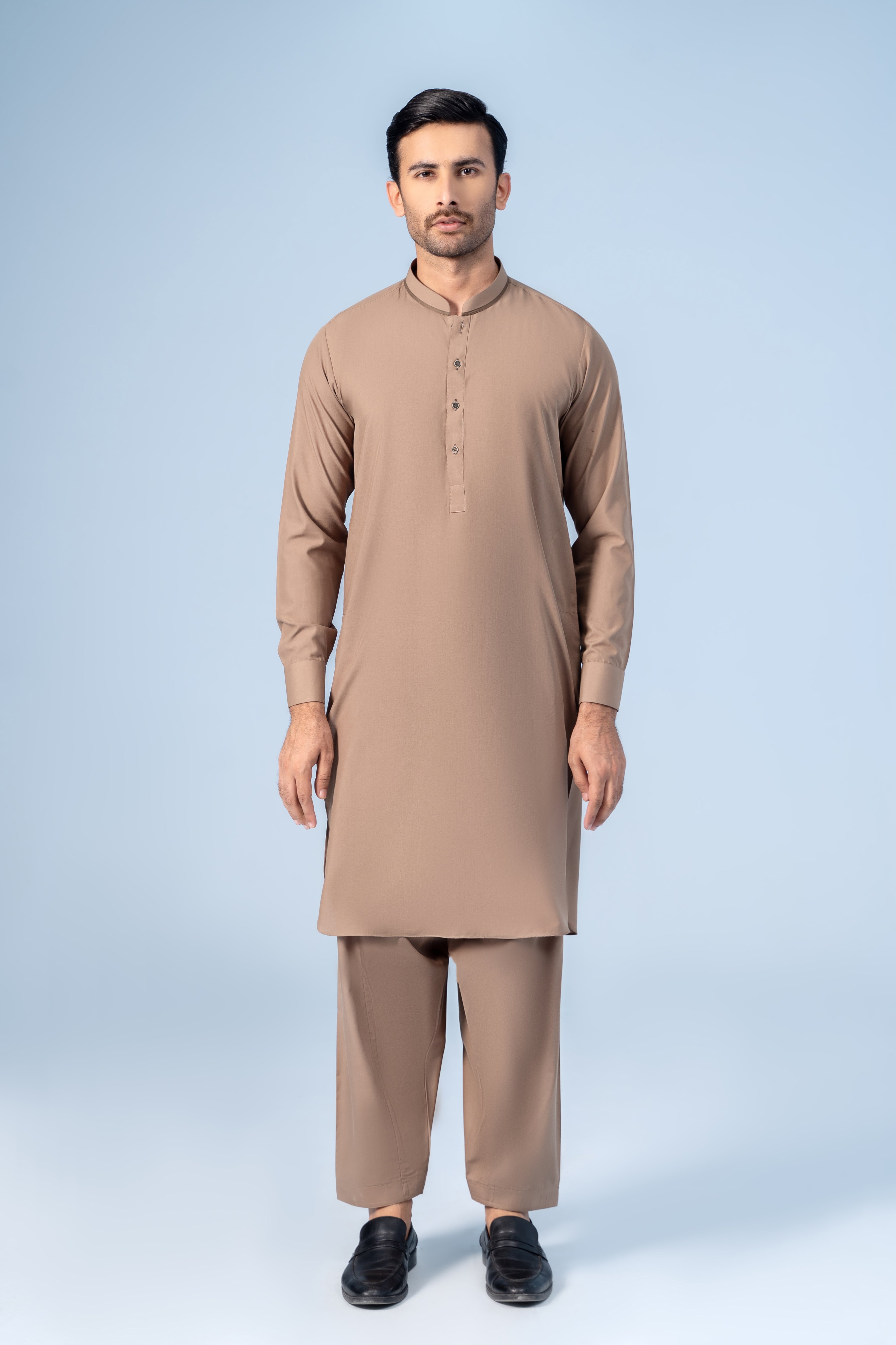 SHALWAR KAMEEZ KHAKI - Charcoal Clothing