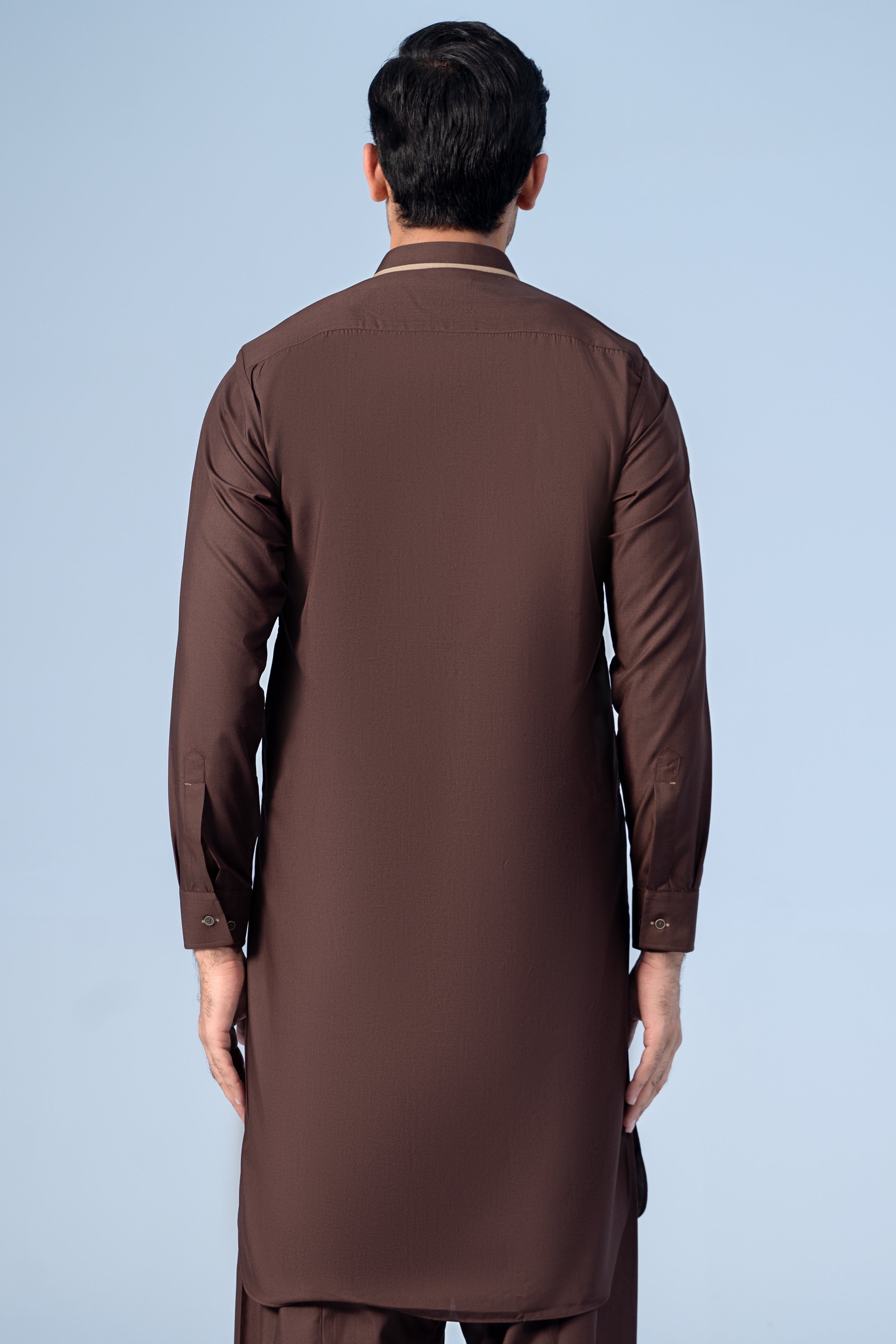 SHALWAR KAMEEZ DARK BROWN - Charcoal Clothing