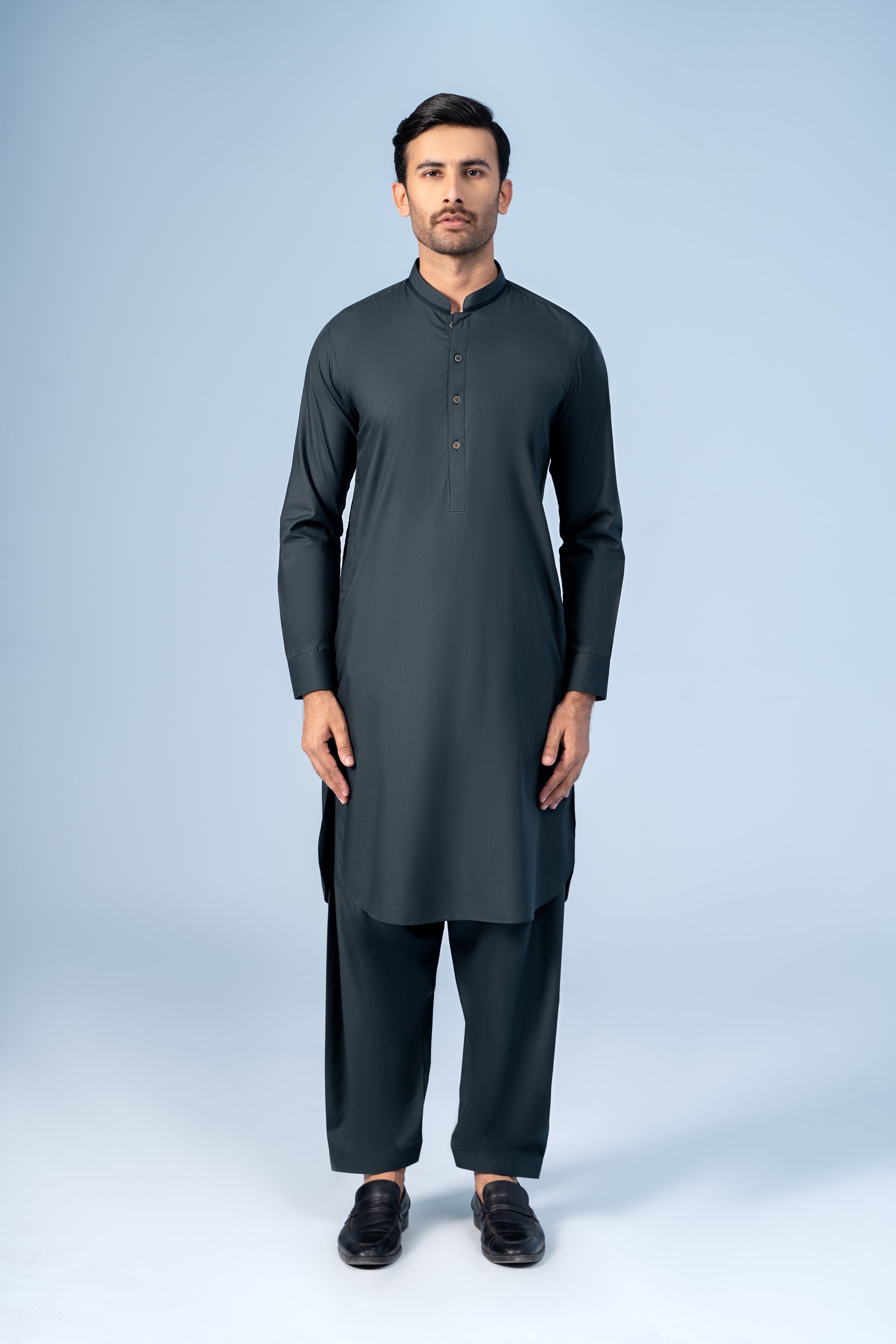 SHALWAR KAMEEZ FOREST GREEN - Charcoal Clothing