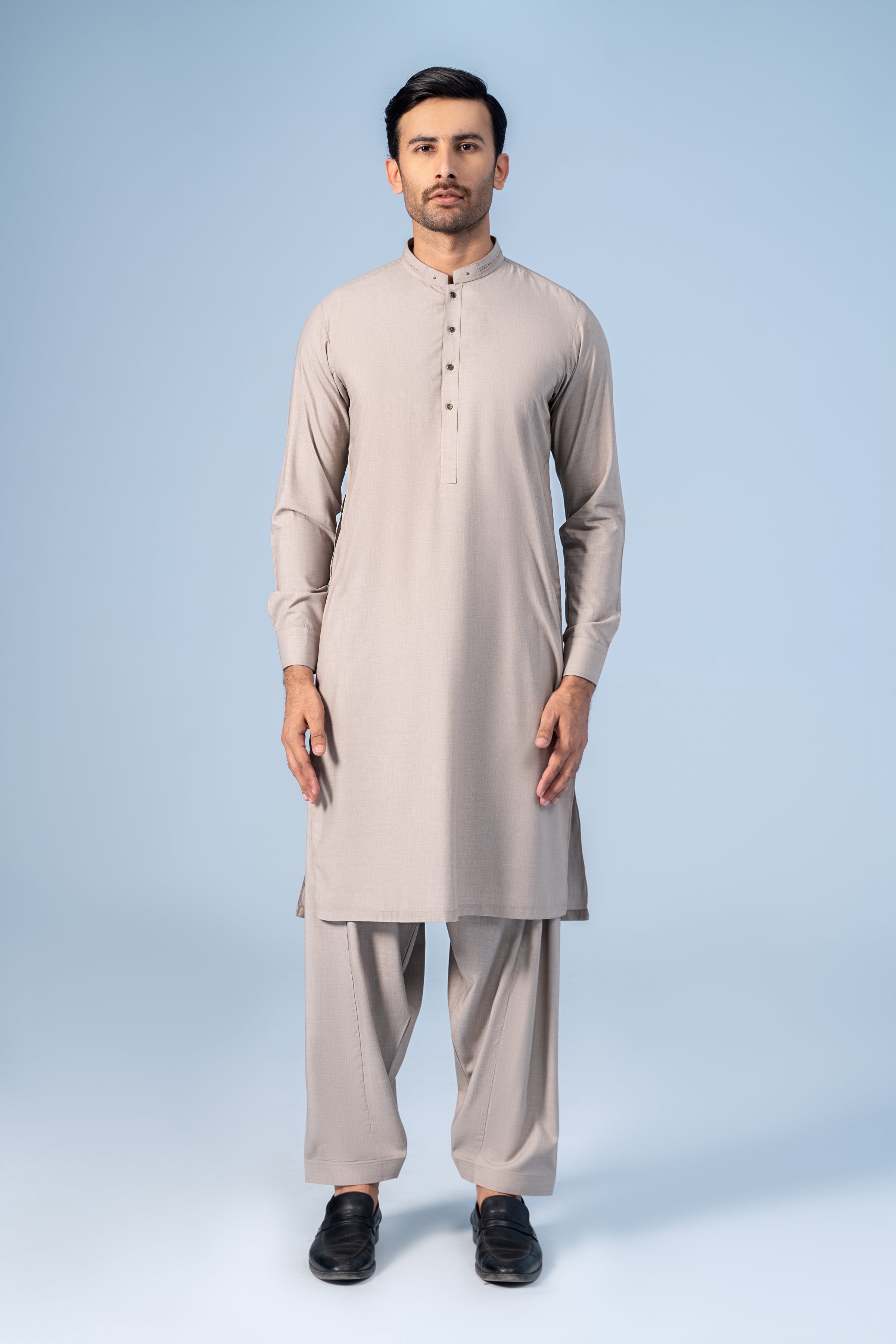 SHALWAR KAMEEZ KHAKI - Charcoal Clothing
