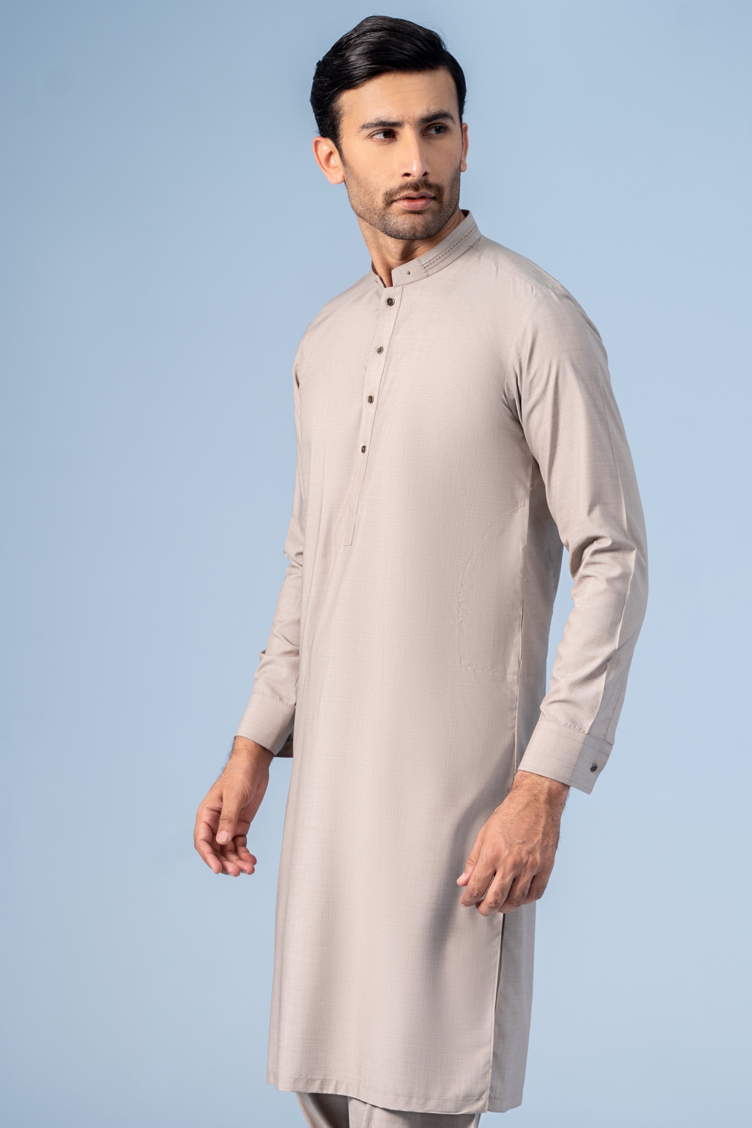 SHALWAR KAMEEZ KHAKI - Charcoal Clothing
