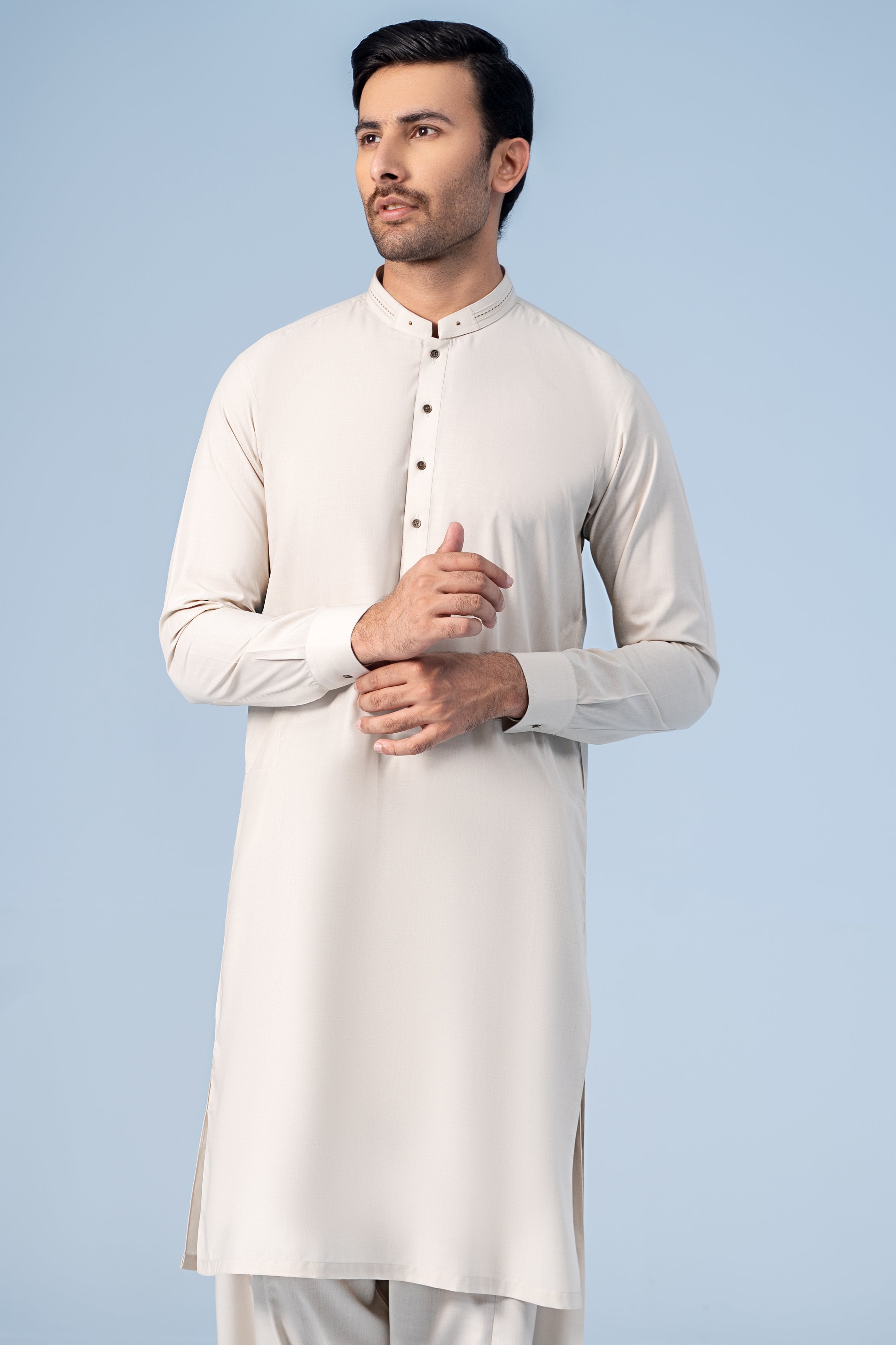 SHALWAR KAMEEZ CREAM - Charcoal Clothing