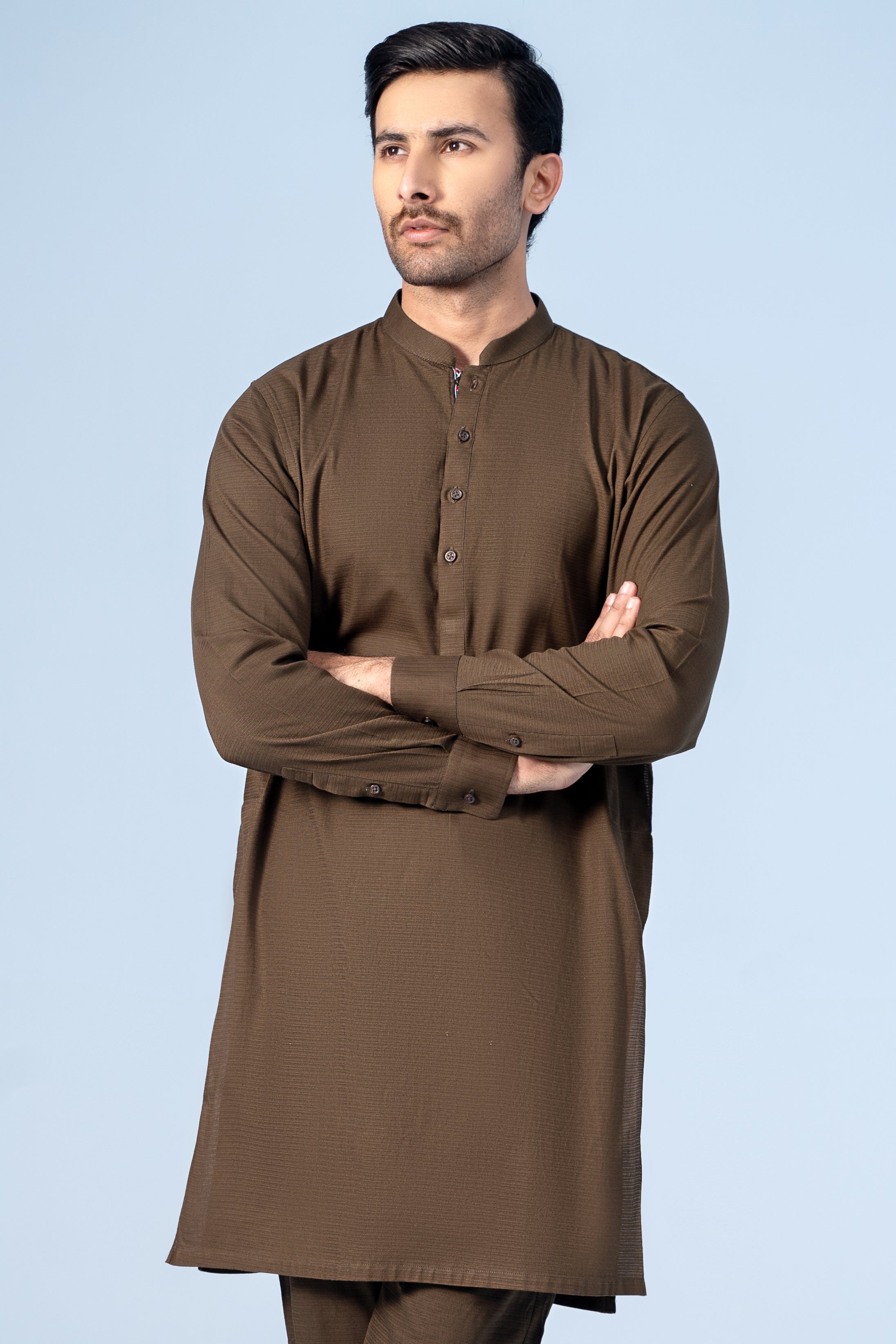 KURTA PAJAMA OLIVE - Charcoal Clothing