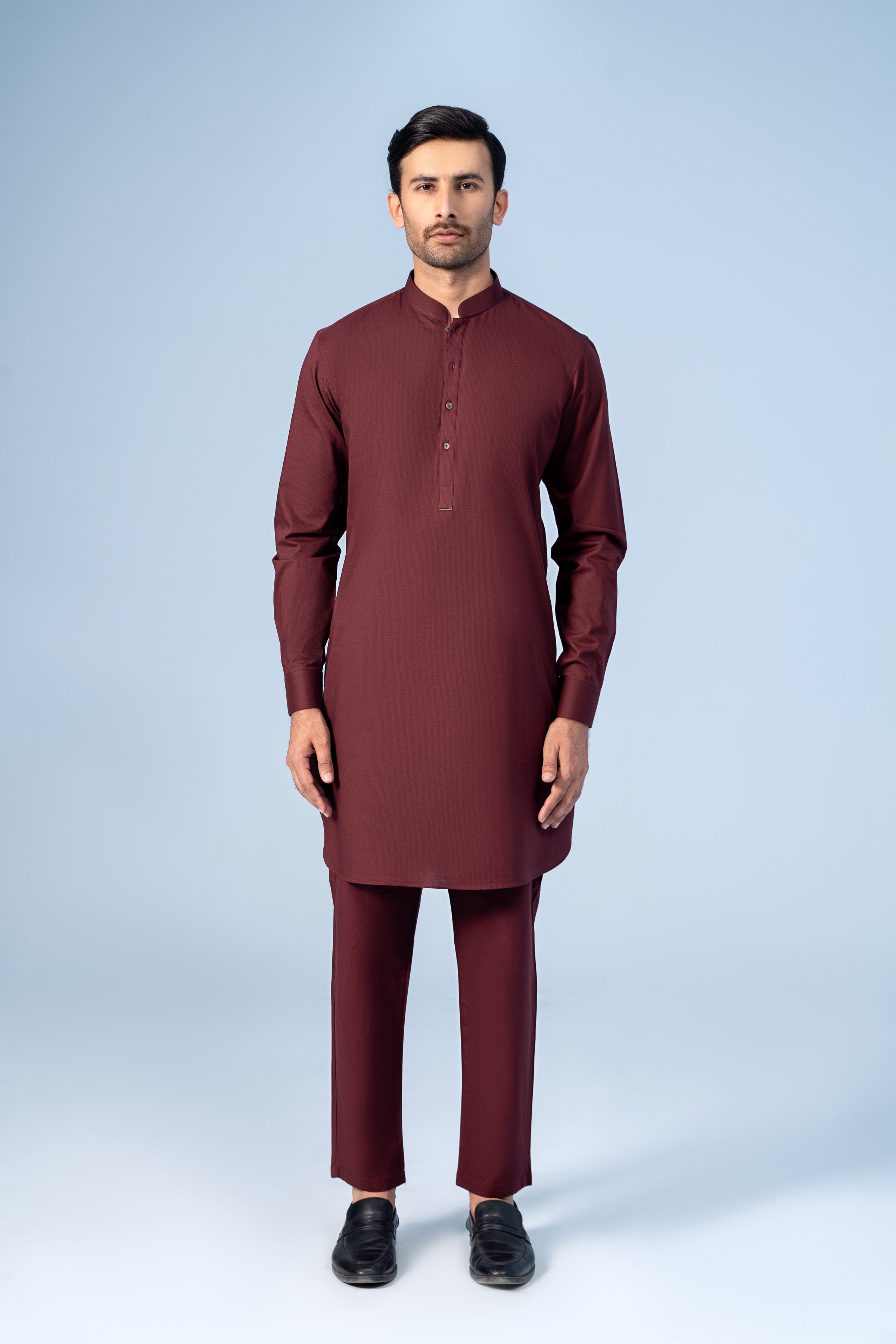 KURTA PAJAMA MAROON - Charcoal Clothing