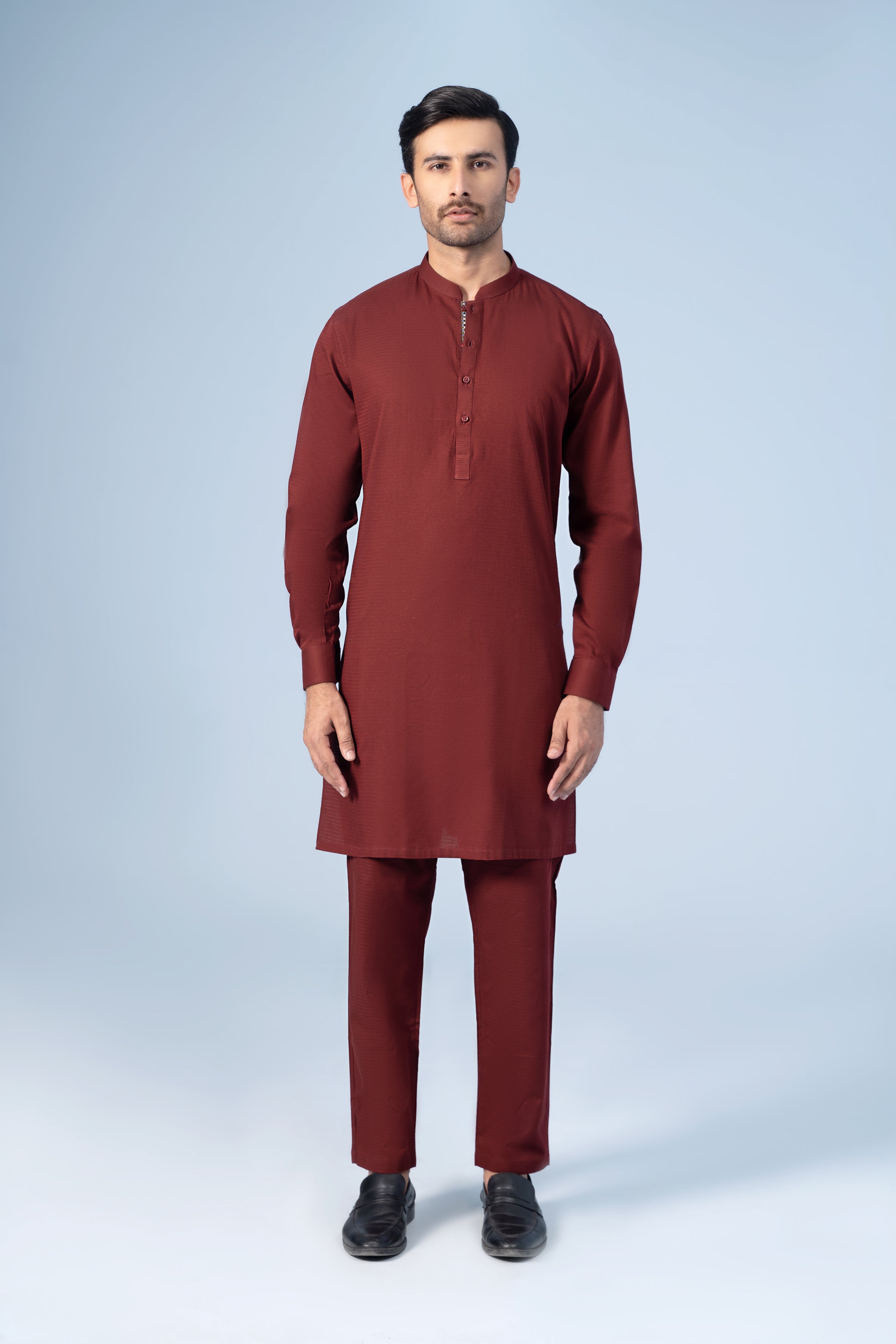 KURTA PAJAMA MAROON - Charcoal Clothing