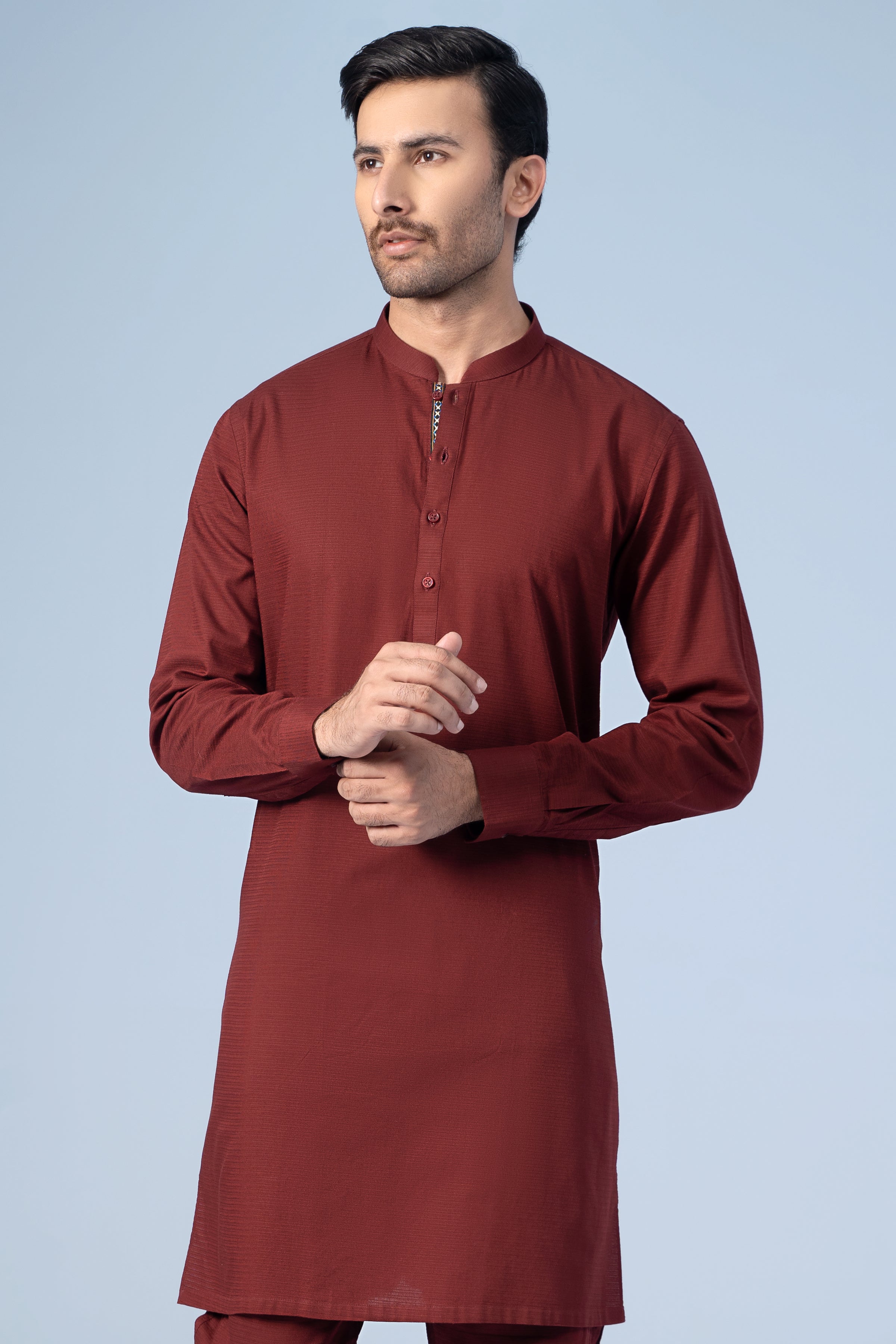 KURTA PAJAMA MAROON - Charcoal Clothing