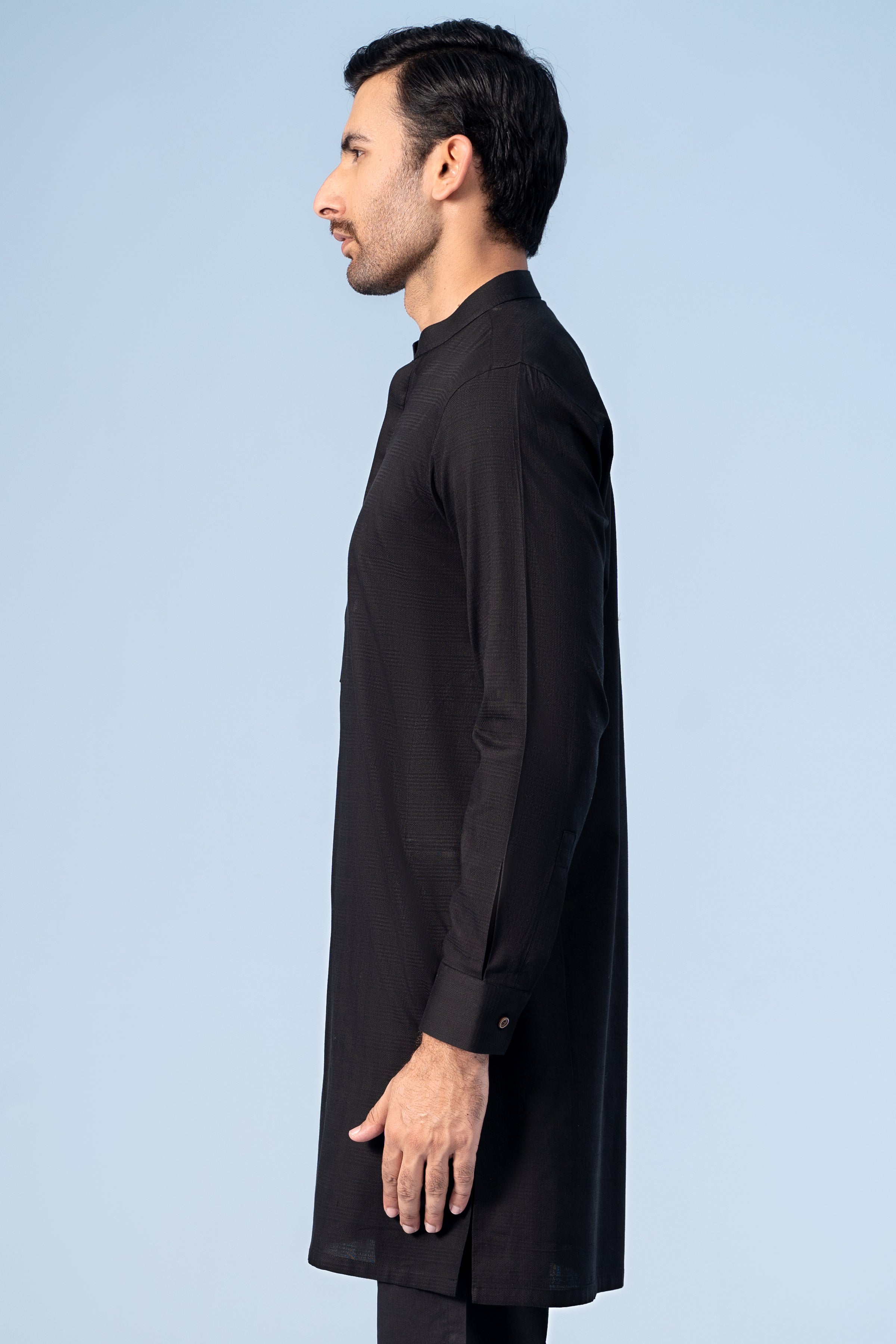 KURTA PAJAMA BLACK - Charcoal Clothing