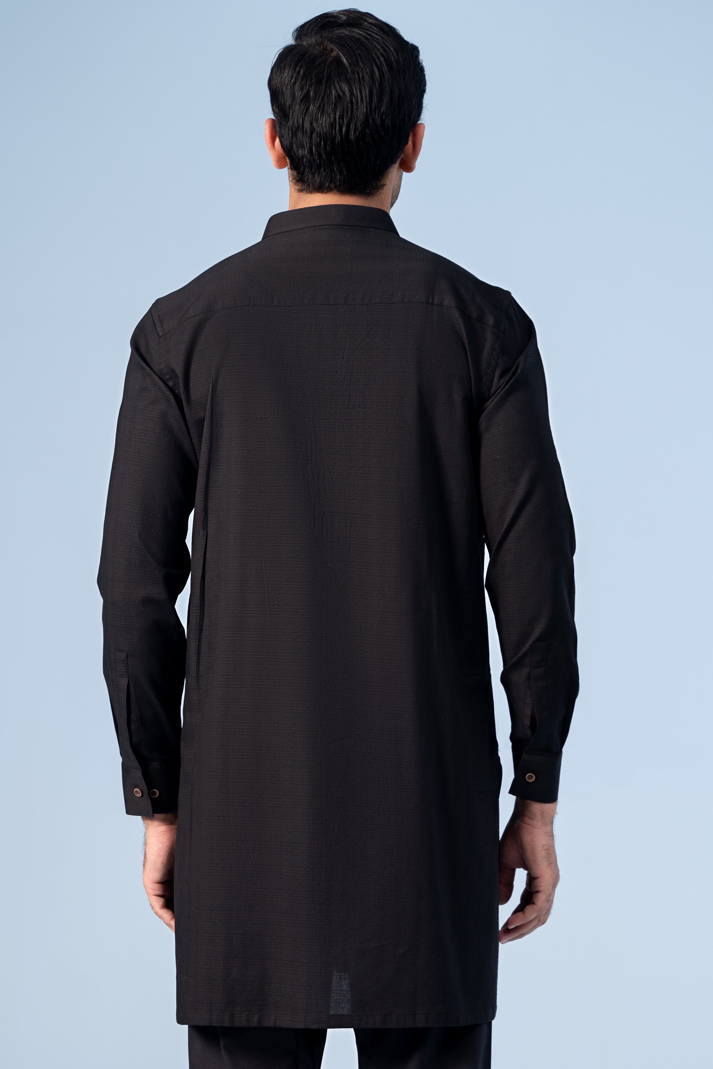 KURTA PAJAMA BLACK - Charcoal Clothing