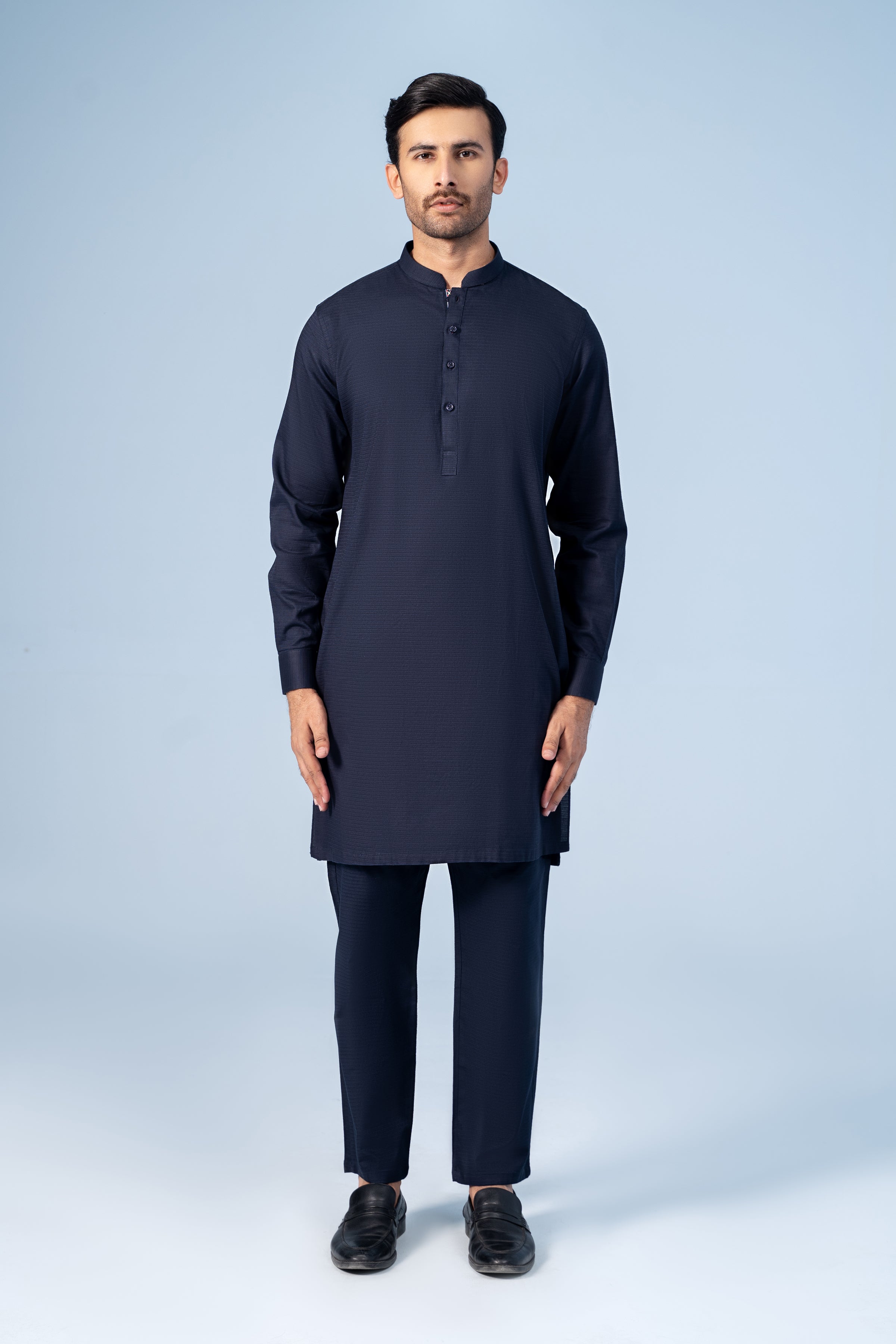 KURTA PAJAMA NAVY - Charcoal Clothing