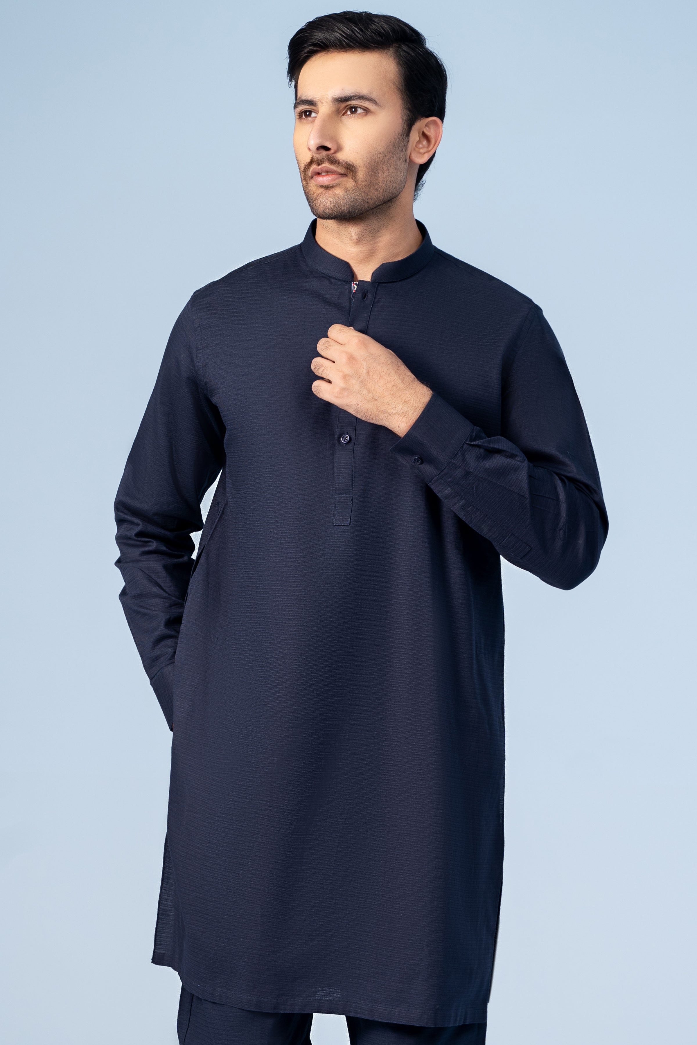 KURTA PAJAMA NAVY - Charcoal Clothing