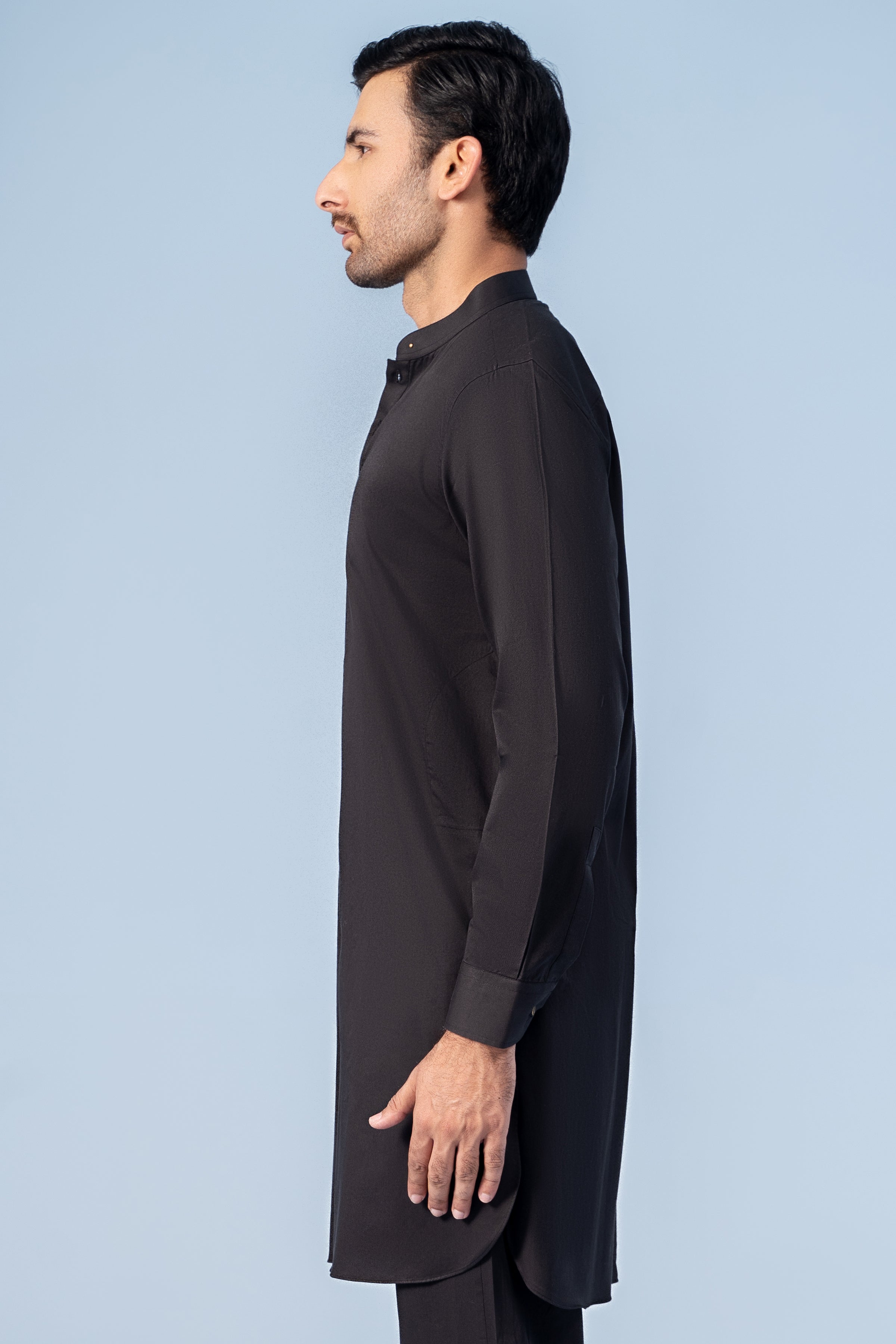 KURTA PAJAMA BLACK - Charcoal Clothing