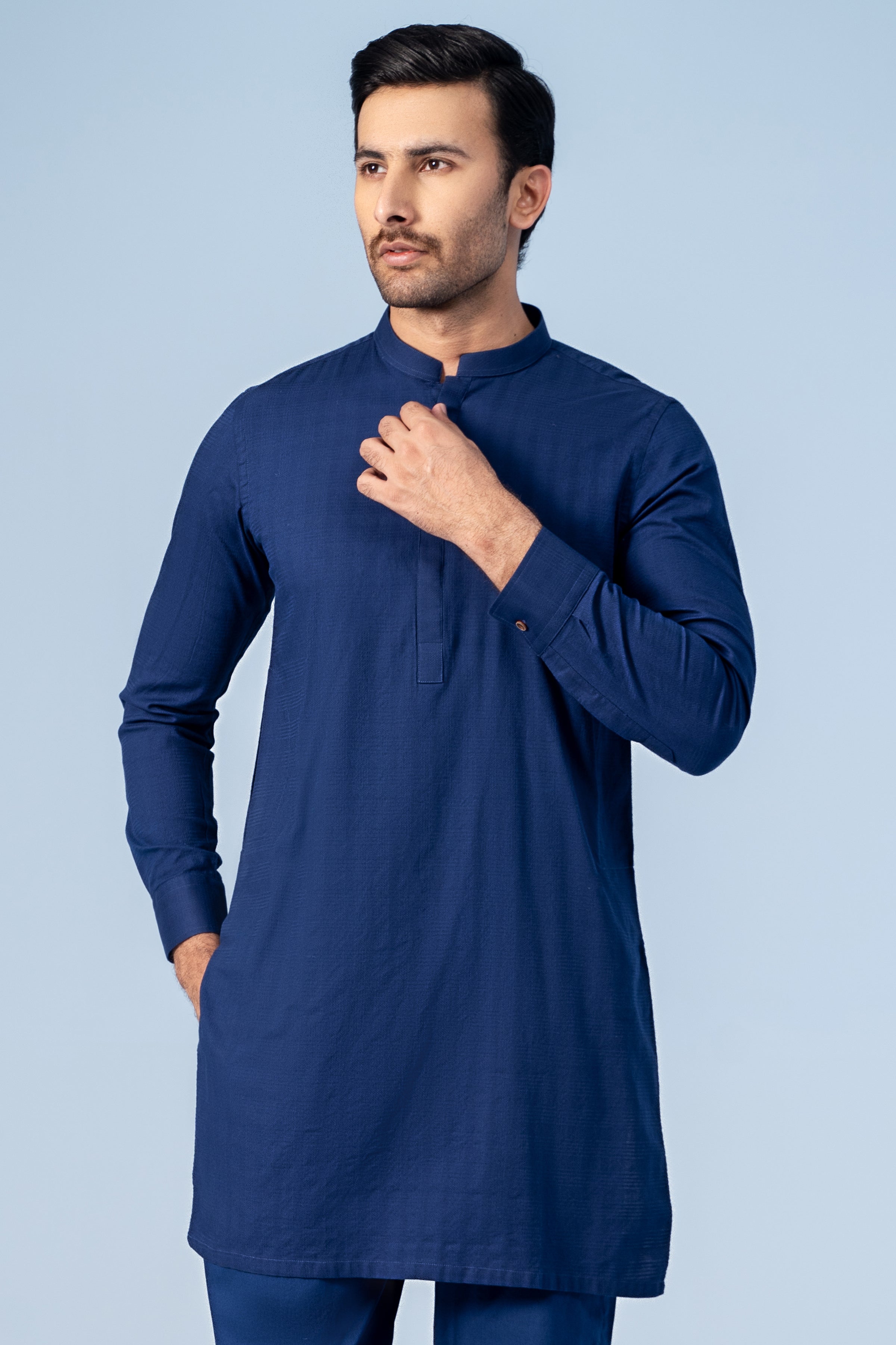 KURTA PAJAMA ROYAL BLUE - Charcoal Clothing