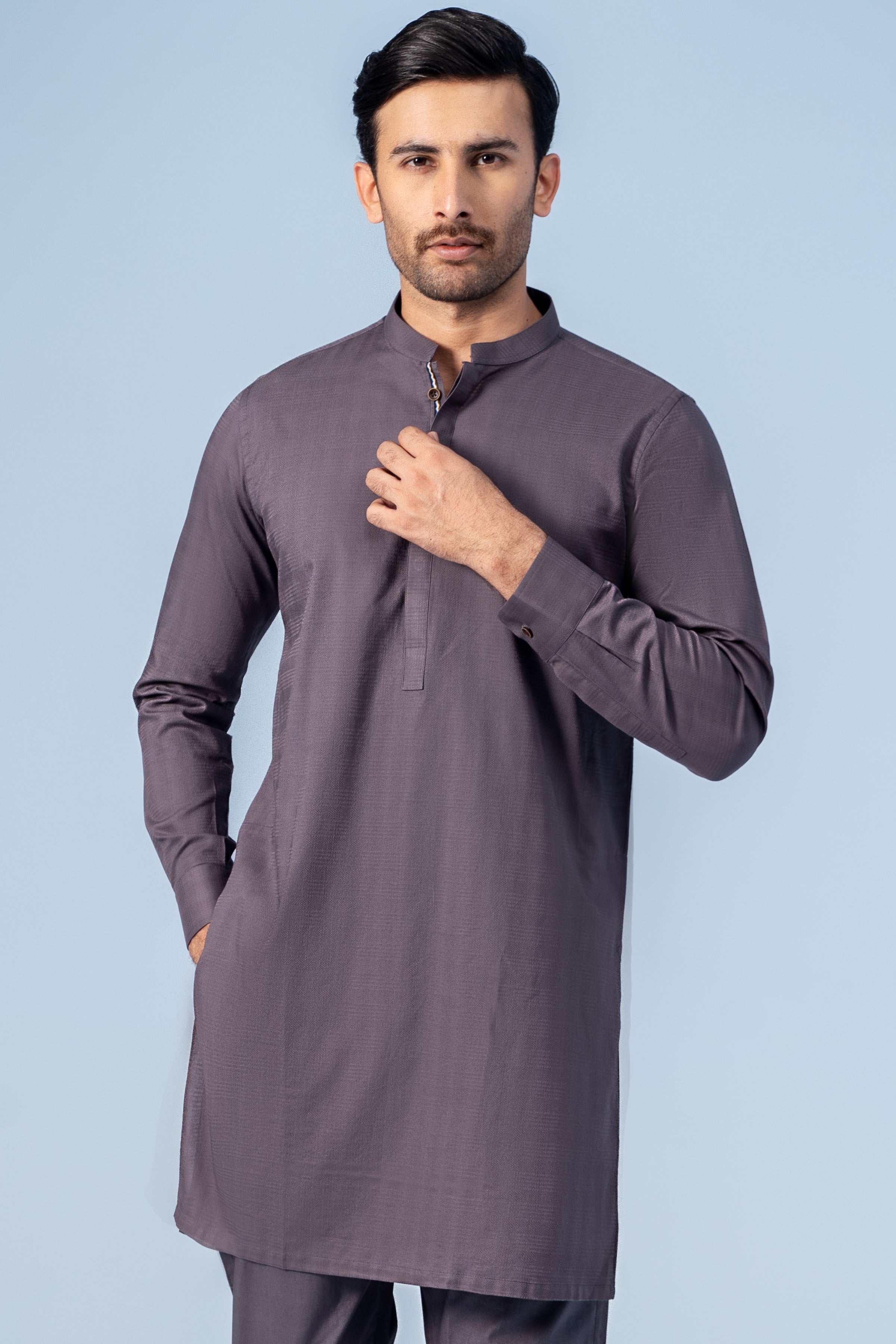 KURTA PAJAMA GREY - Charcoal Clothing