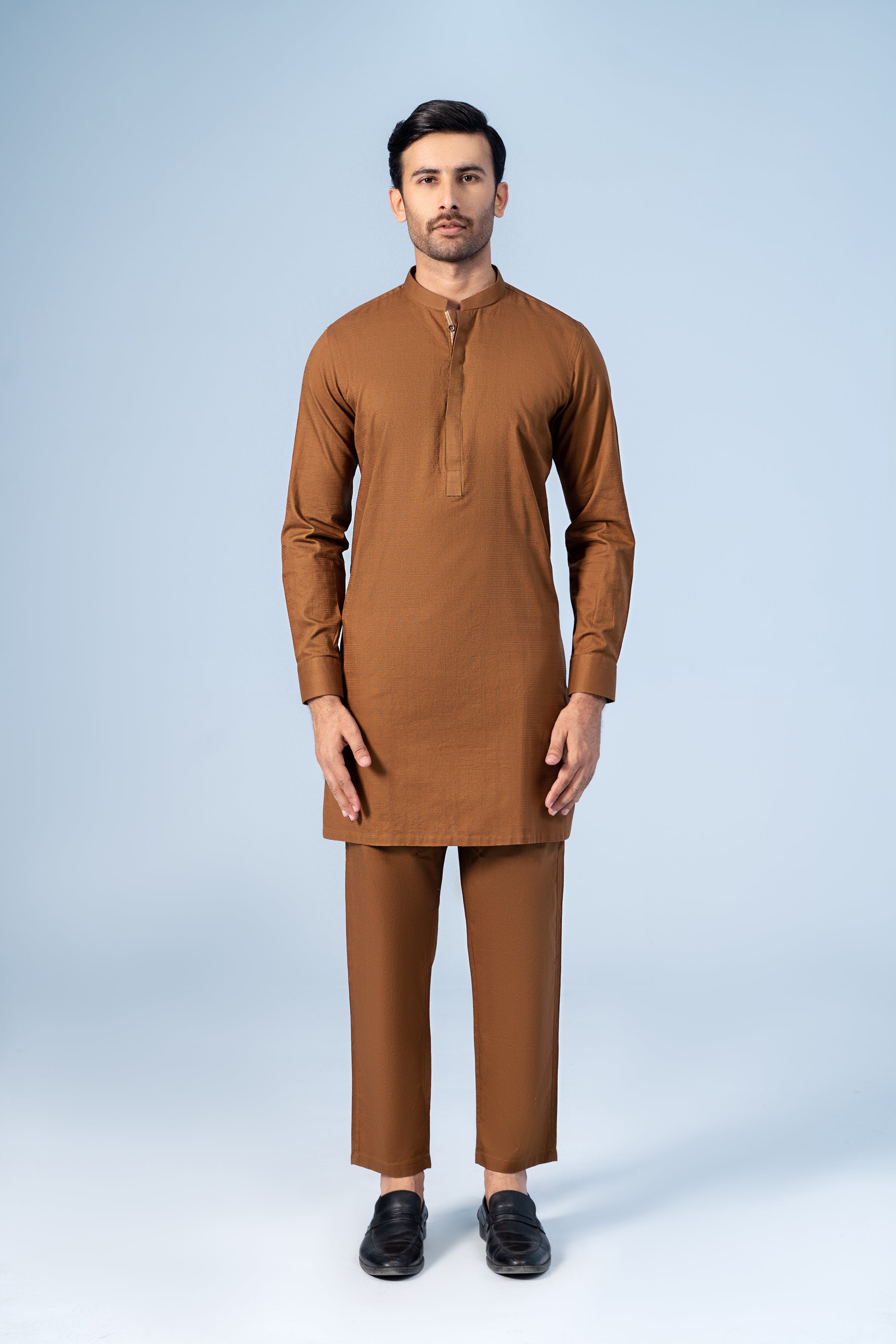 KURTA PAJAMA DARK MUSTARD - Charcoal Clothing