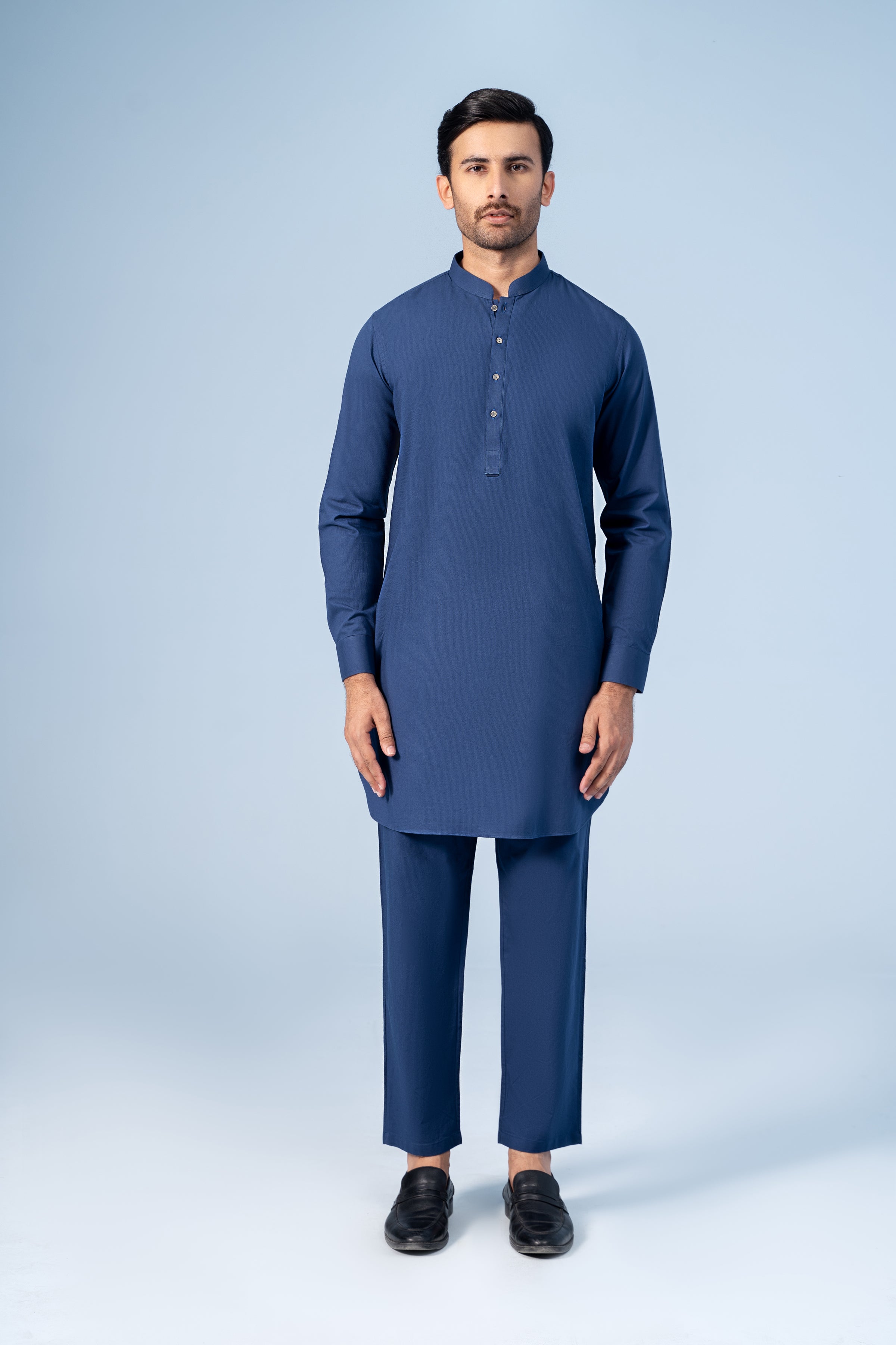 KURTA PAJAMA INDIGO BLUE - Charcoal Clothing