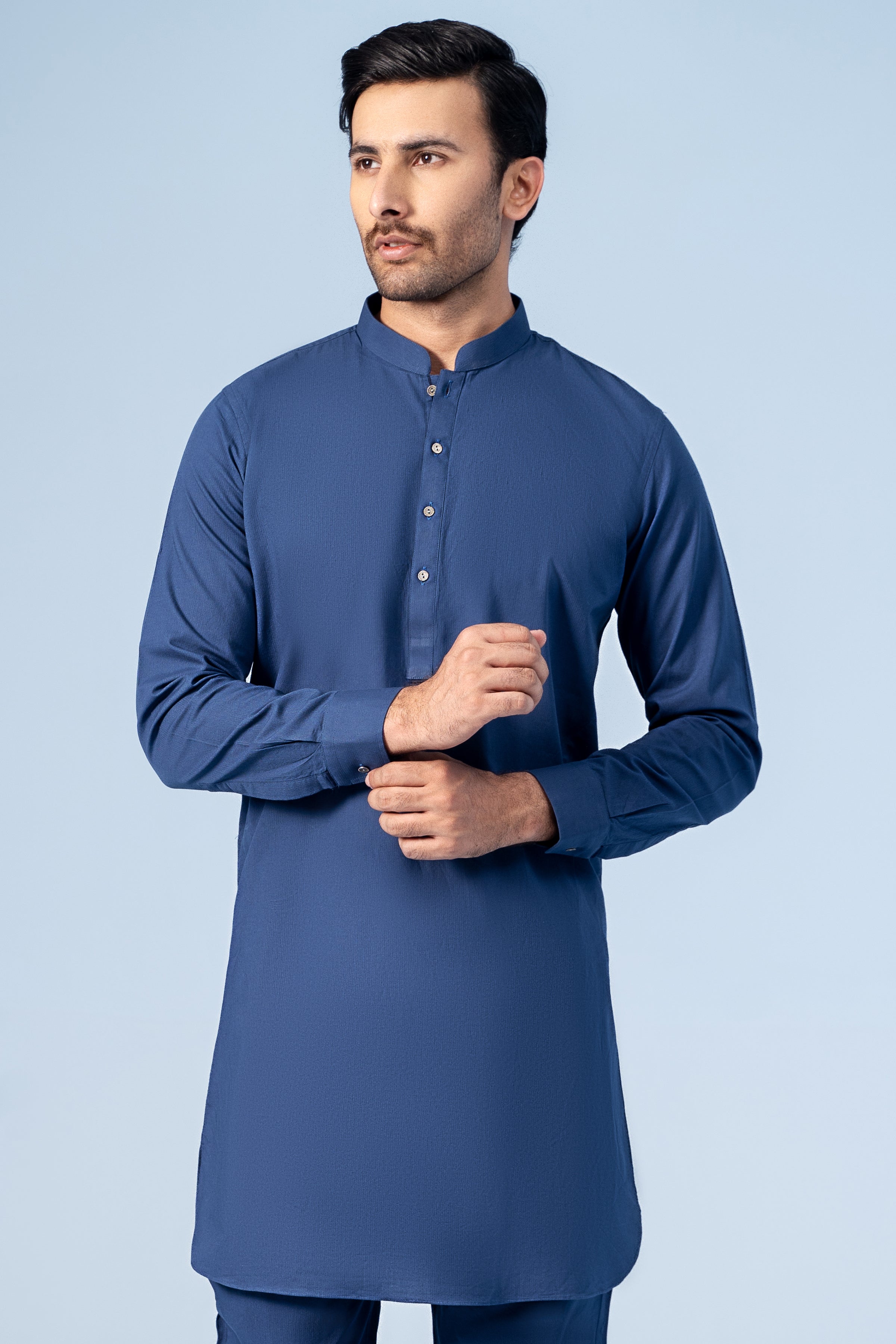 KURTA PAJAMA INDIGO BLUE - Charcoal Clothing