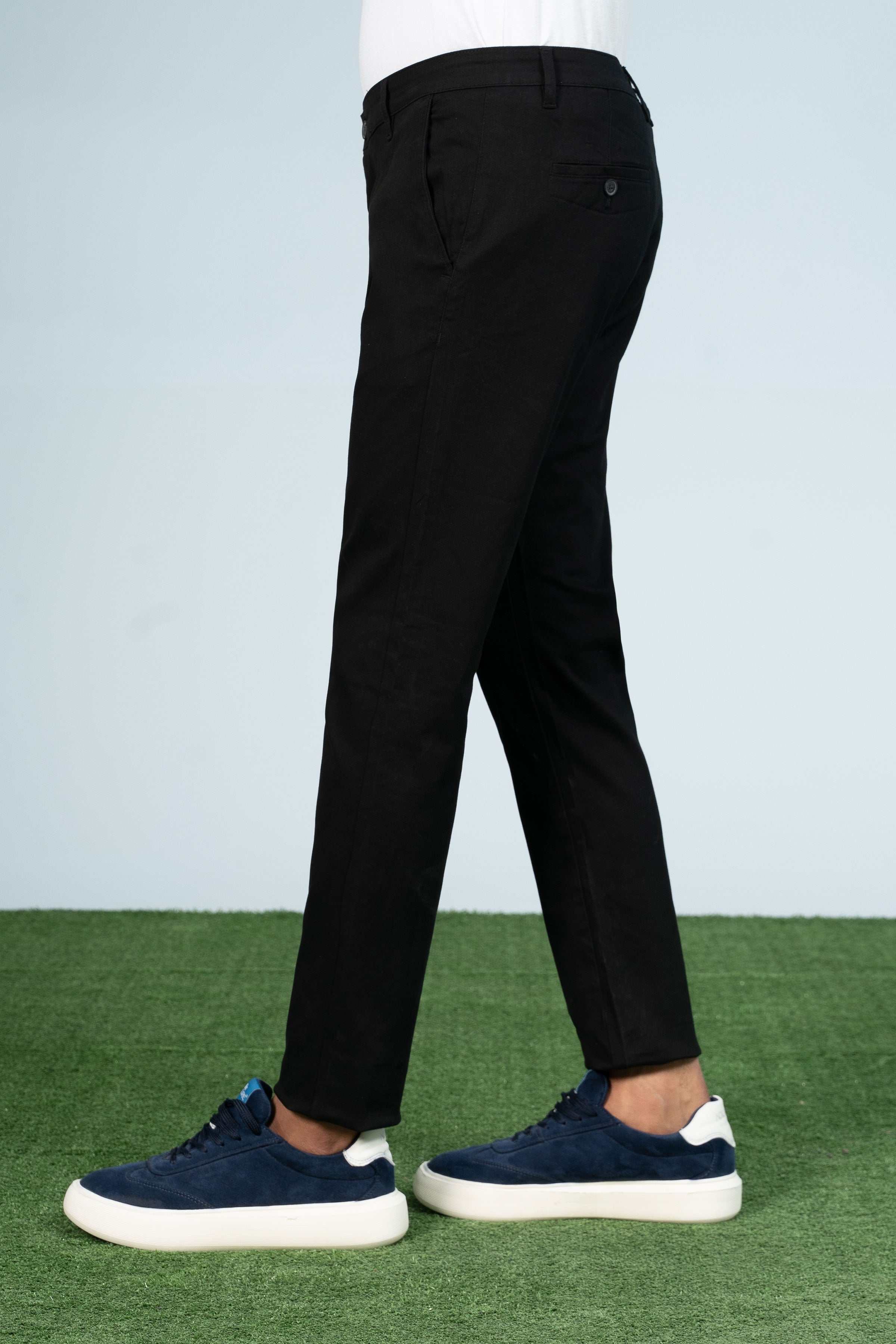CASUAL PANT CROSS POCKET BLACK - Charcoal Clothing