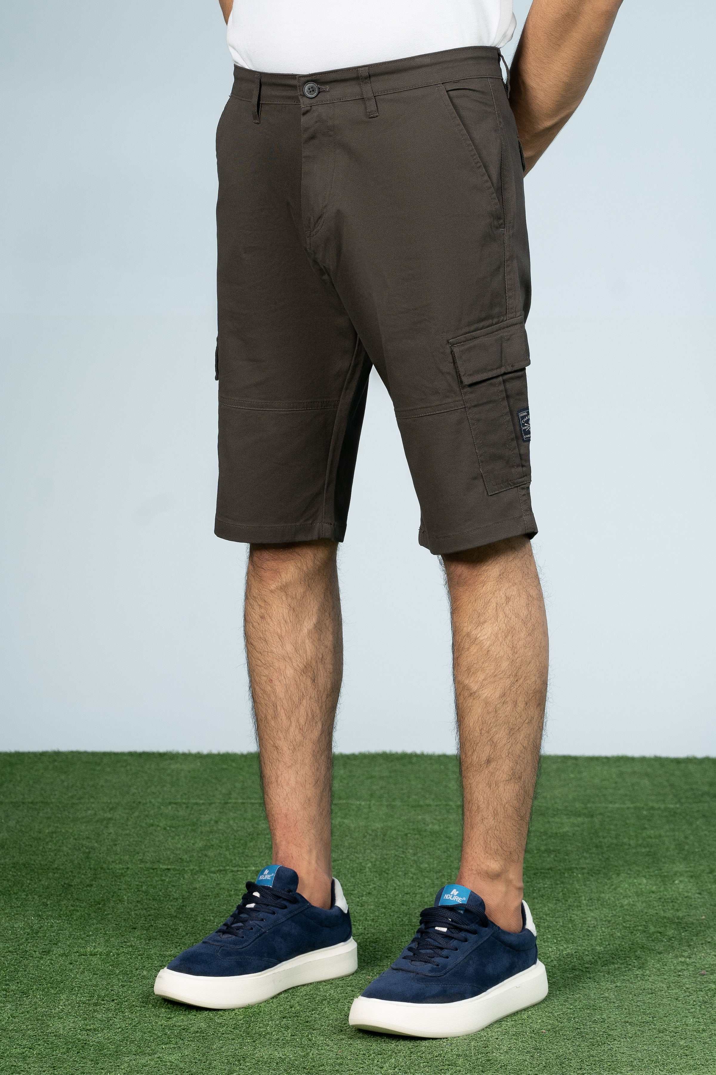 CARGO REGULAR FIT SHORTS DARK GREY - Charcoal Clothing