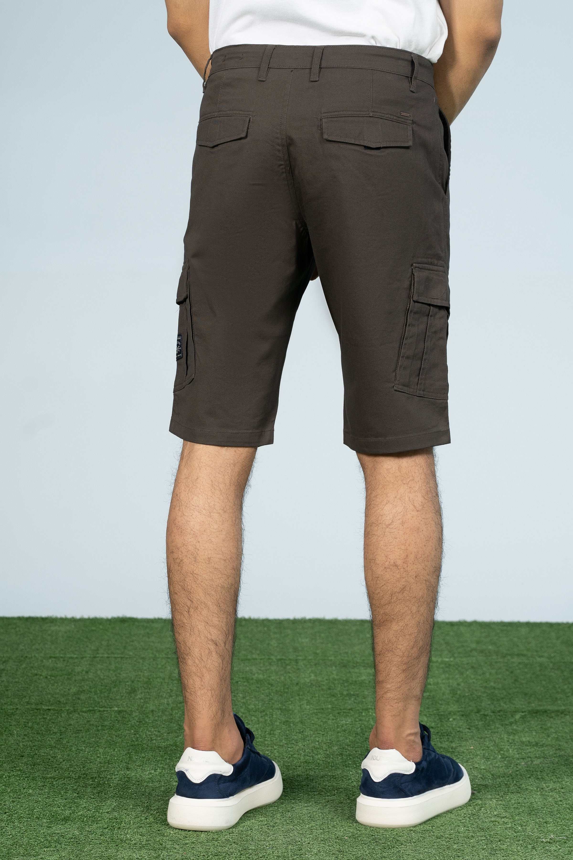 CARGO REGULAR FIT SHORTS DARK GREY - Charcoal Clothing