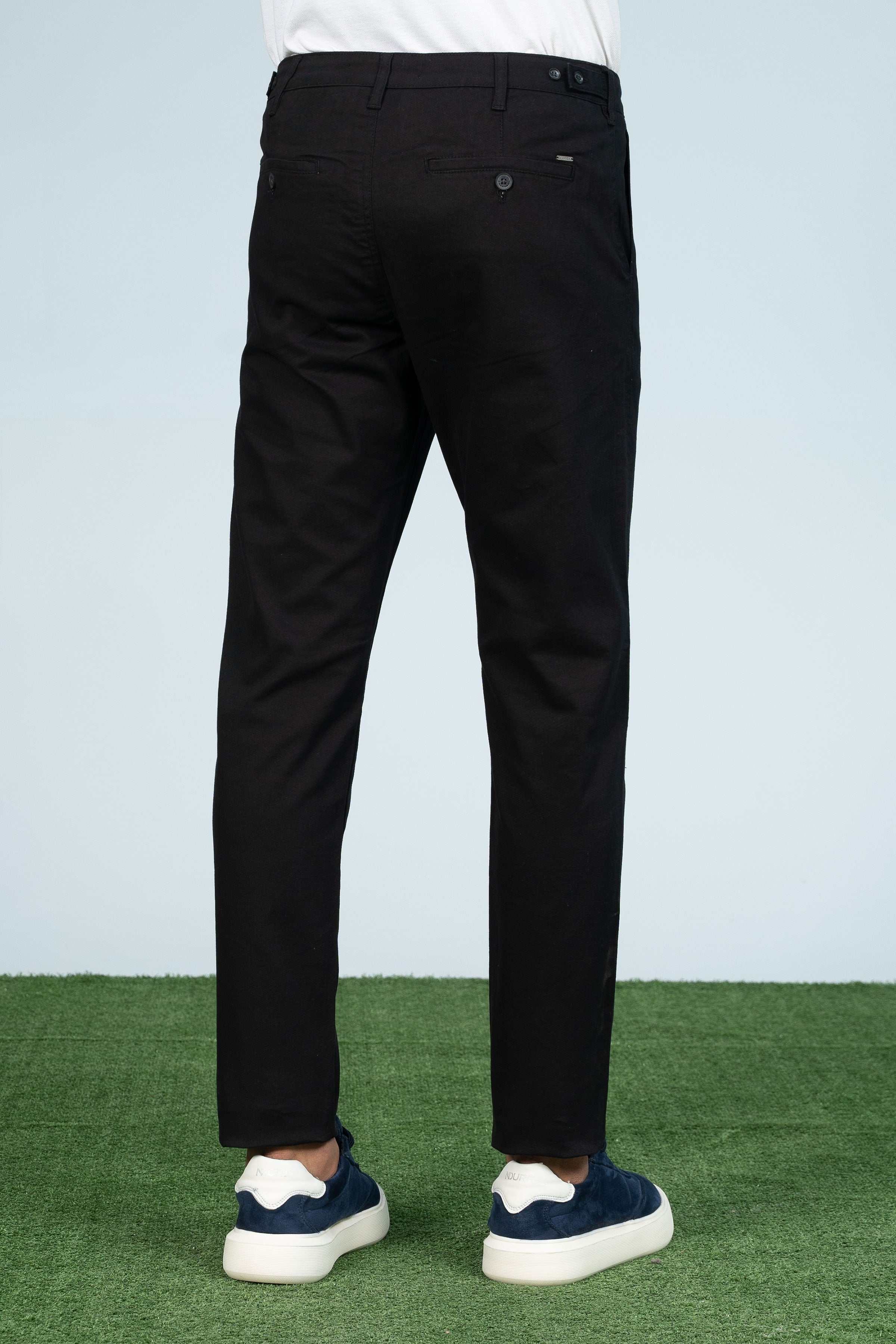 CROSS POCKET CASUAL PANT BLACK - Charcoal Clothing