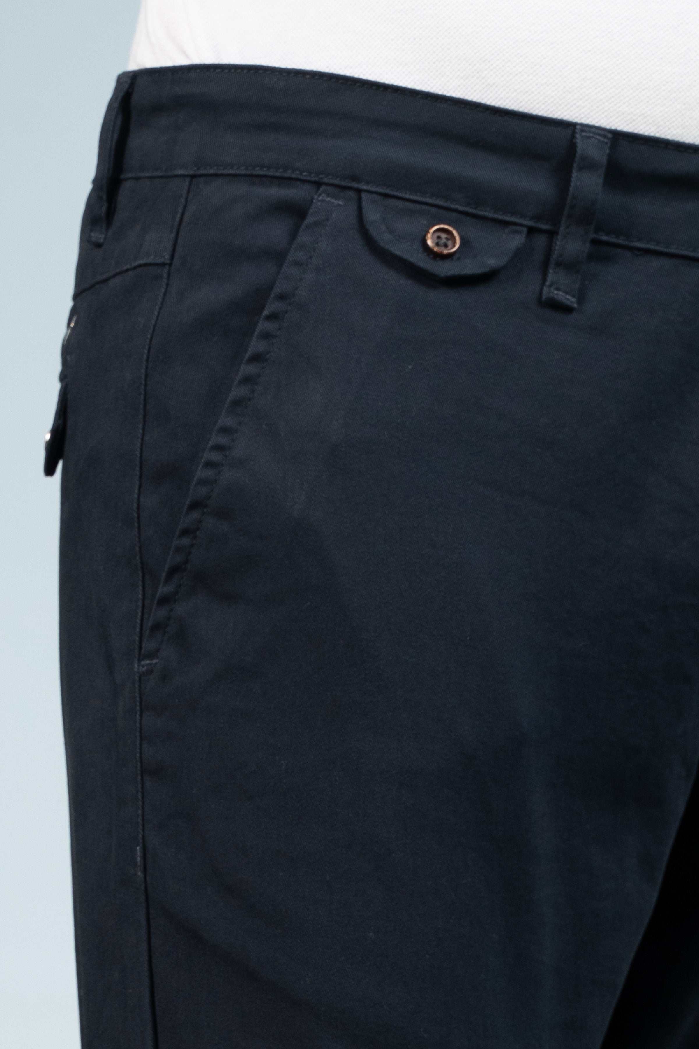 CROSS POCKET CASUAL PANT NAVY - Charcoal Clothing