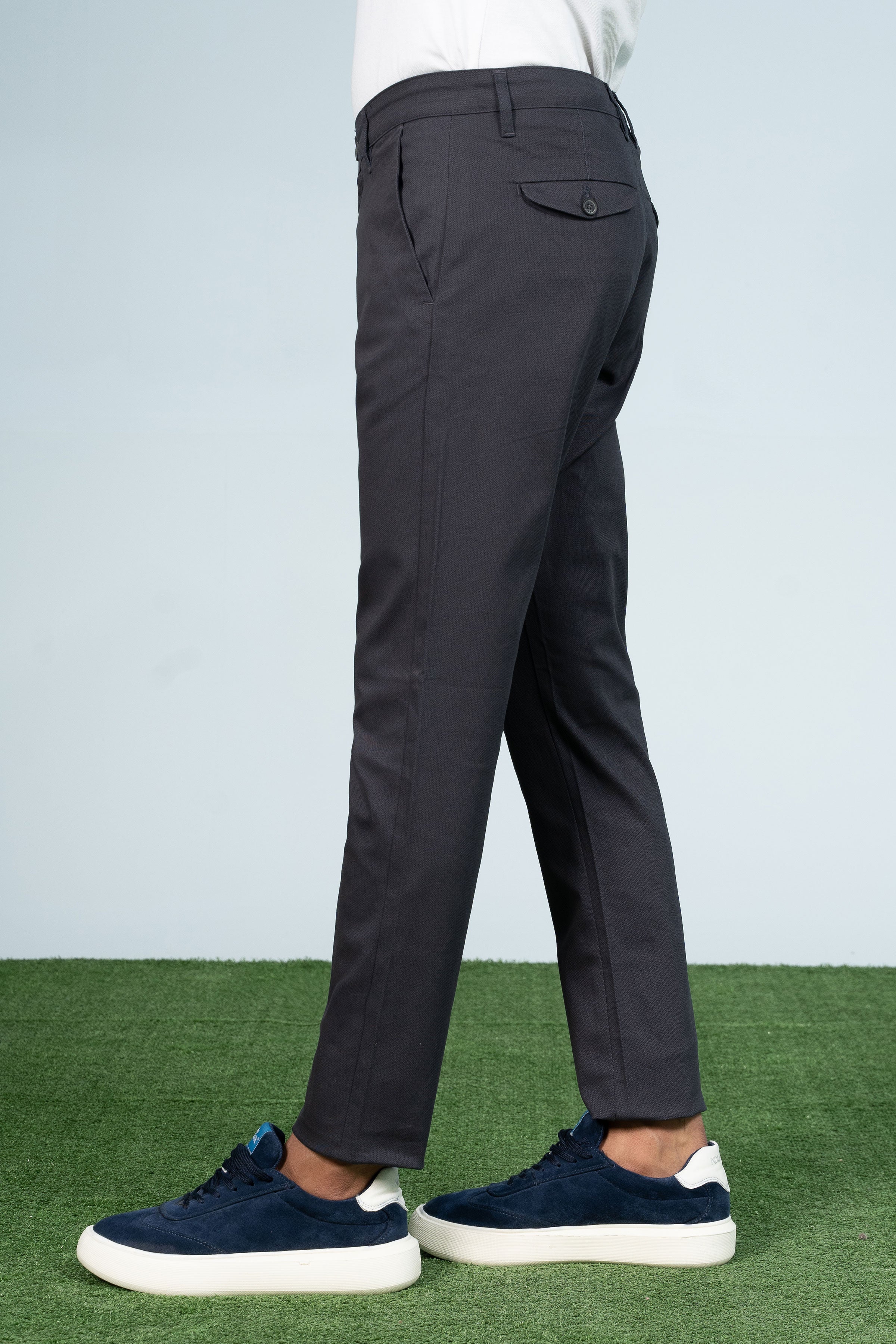 CASUAL PANT CROSS POCKET NAVY - Charcoal Clothing