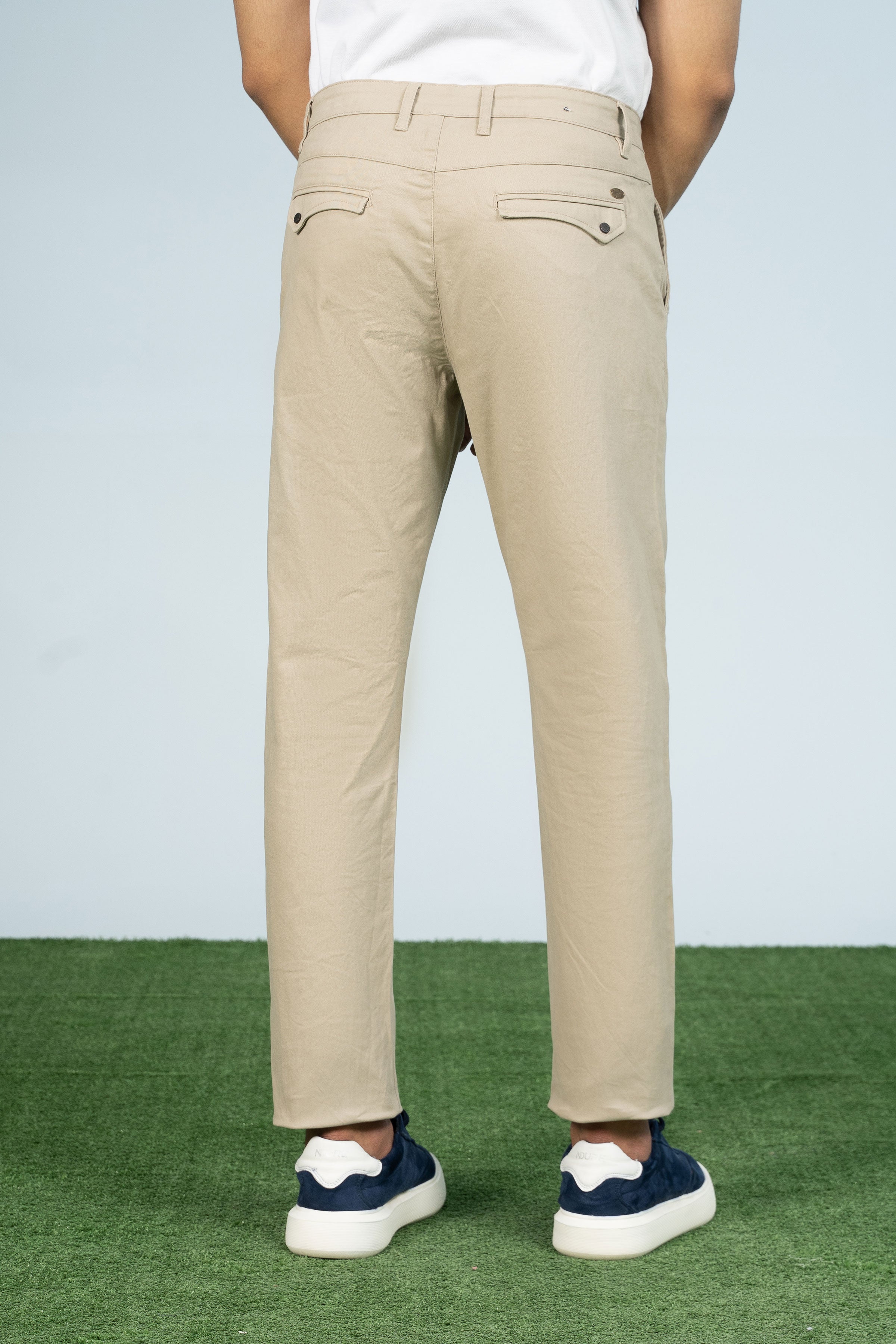 CROSS POCKET CASUAL PANT LIGHT KHAKI - Charcoal Clothing