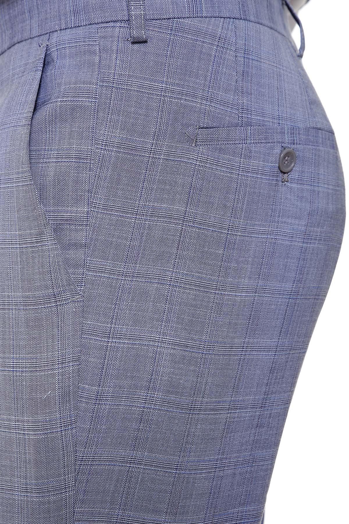 Dress Pant Slim fit Blue Grey at Charcoal Clothing