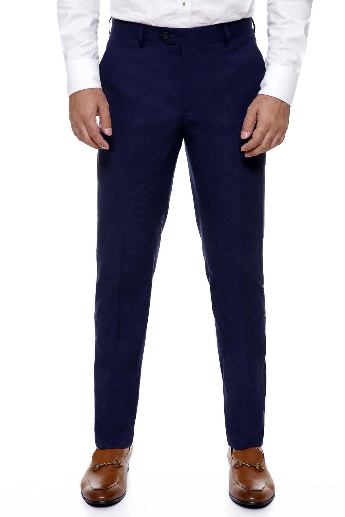 Dress Pant Slim fit Navy Blue at Charcoal Clothing