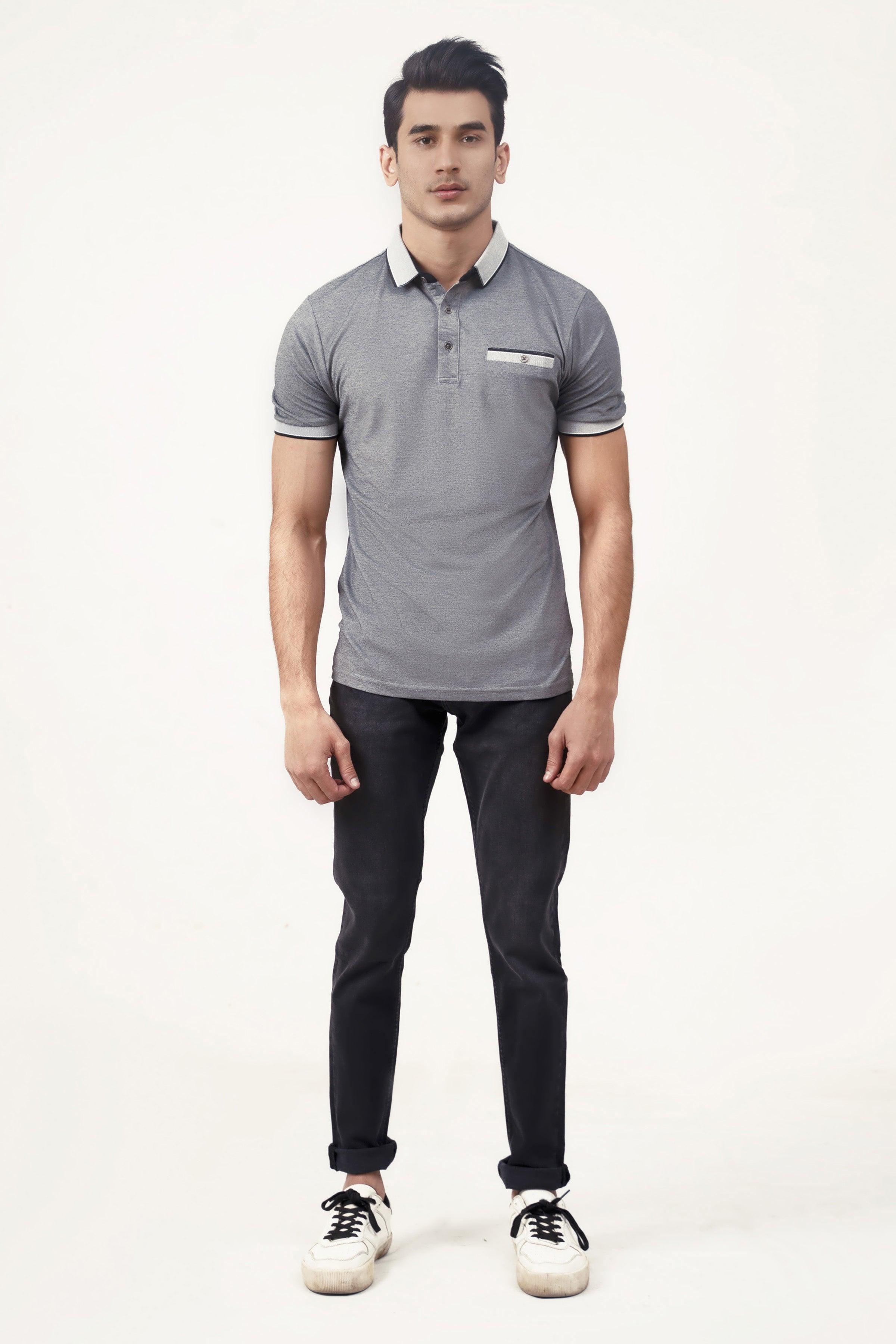 EXCLUSIVE POLO GREY at Charcoal Clothing