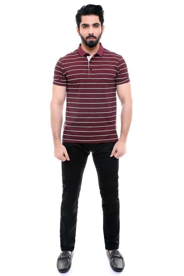 EXCLUSIVE T SHIRT MAROON at Charcoal Clothing