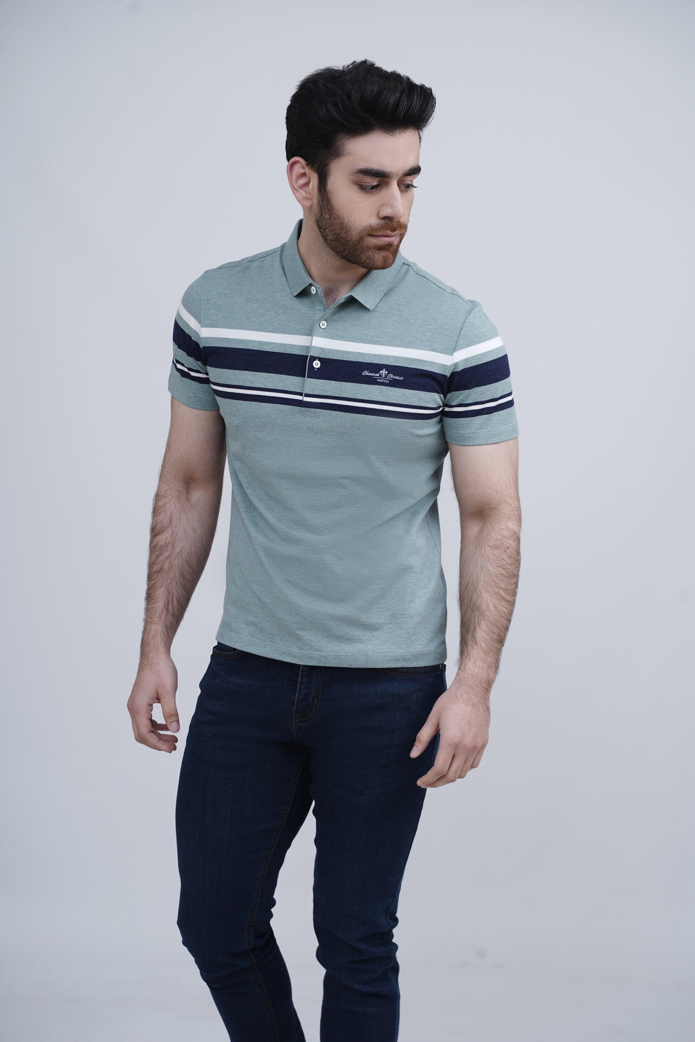 EXECUTIVE POLO GREEN at Charcoal Clothing