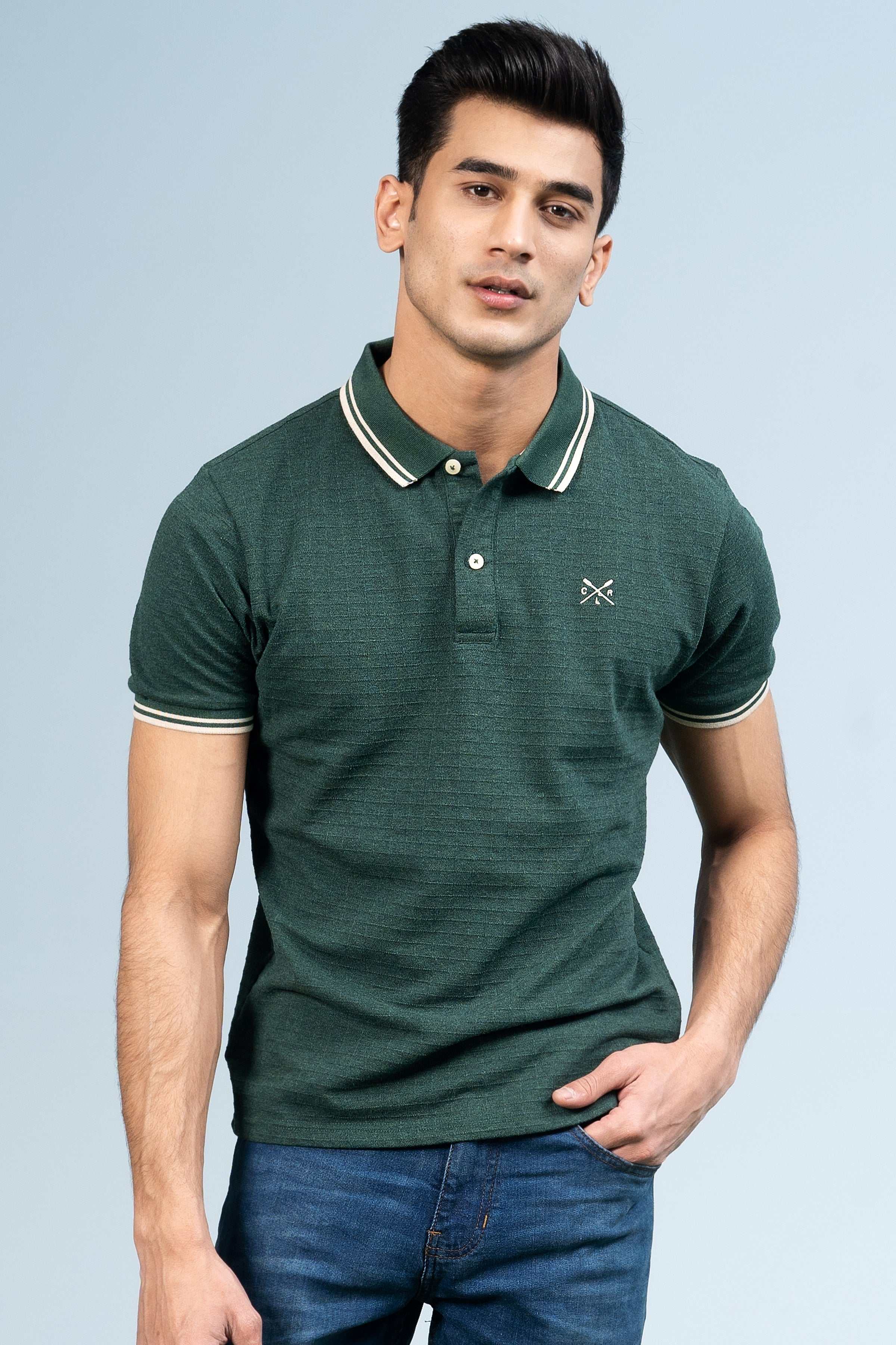EXECUTIVE POLO GREEN at Charcoal Clothing